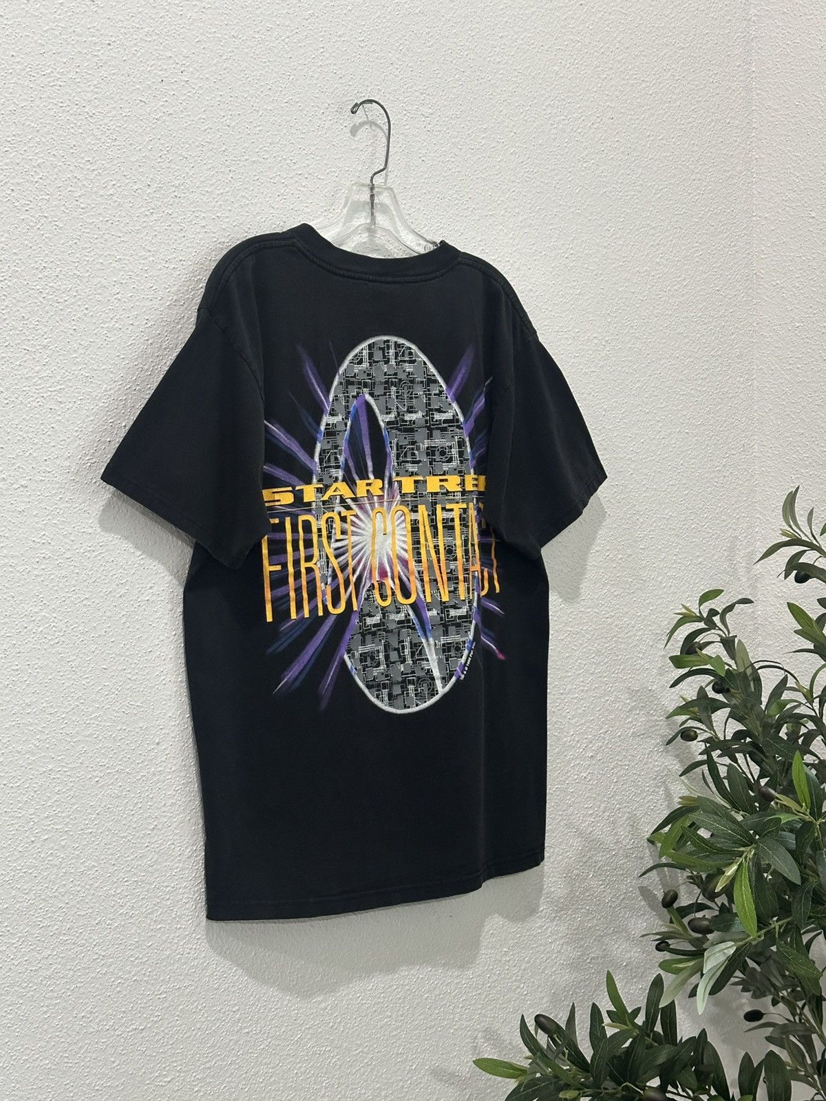 Star Wars Vintage 90s Star Trek First Contact 1996 Movie Promo Tee L Size US L / EU 52-54 / 3 - 3 Thumbnail