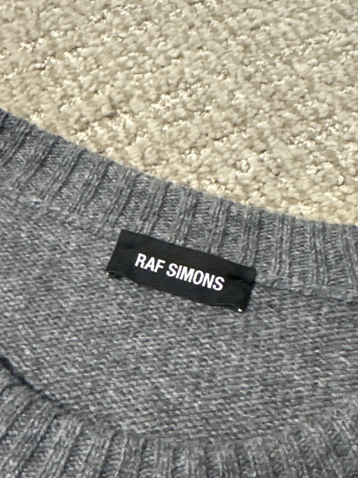 Raf Simons Raf Simons Grey Knit Patches Sweater Size US M / EU 48-50 / 2 - 7 Thumbnail