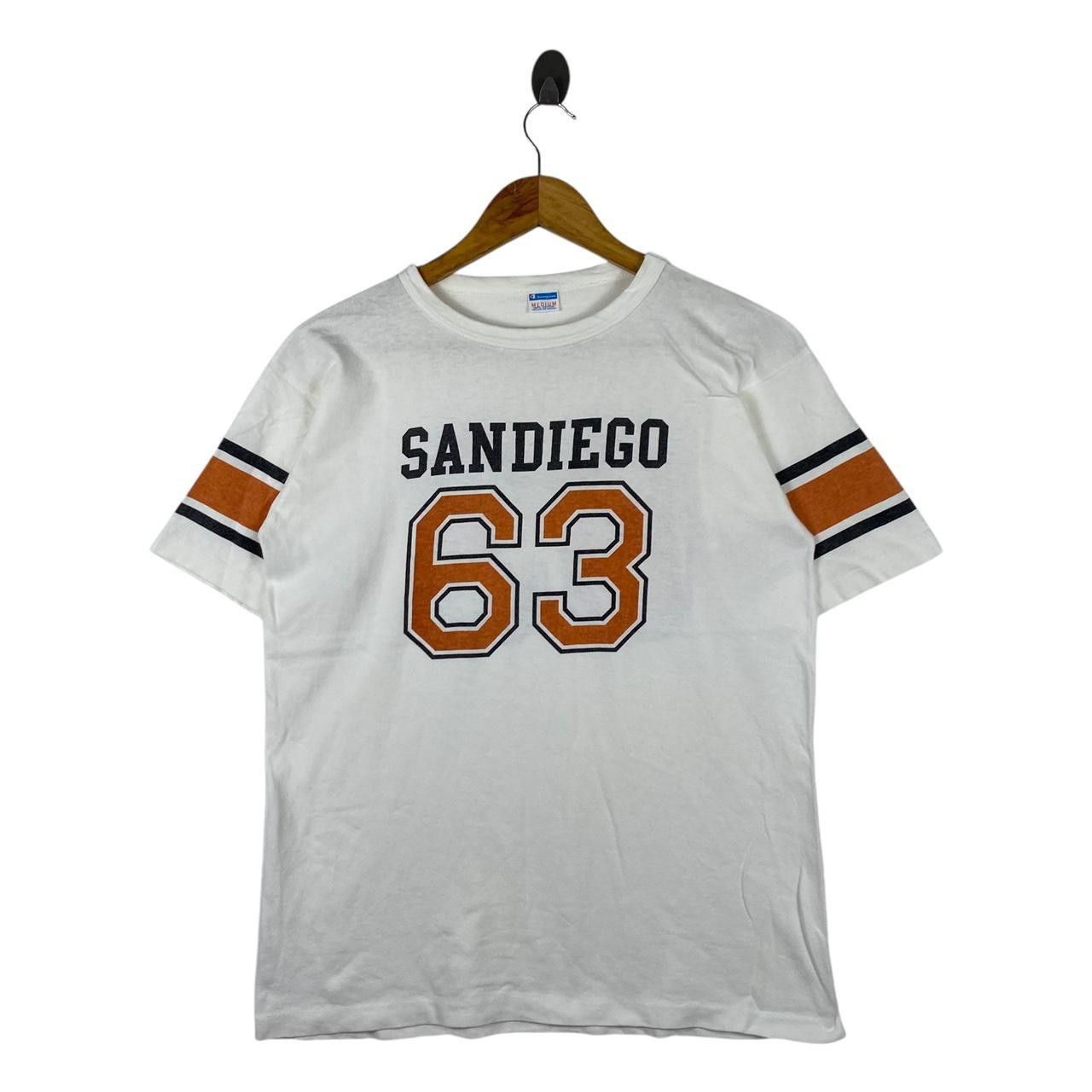Champion Vintage CHAMPION USA SAN DIEGO Football Raglan Tee Shirt Top Size M / US 6-8 / IT 42-44 - 1 Thumbnail