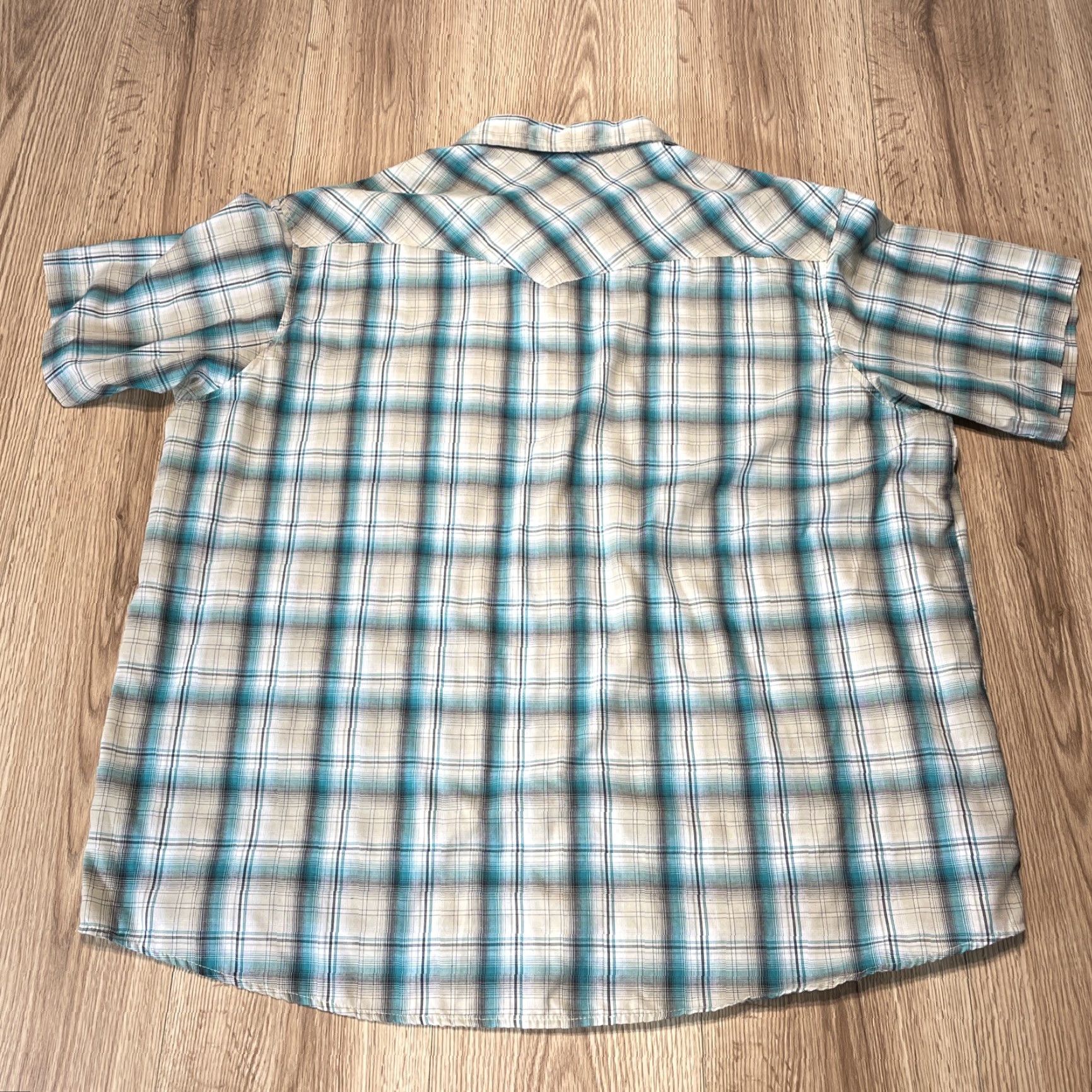 Wrangler Wrangler Men’s Western Shirt 2XL Short Sleeve Plaid Green Cowboy Rodeo Button Up Size US XXL / EU 58 / 5 - 7 Thumbnail