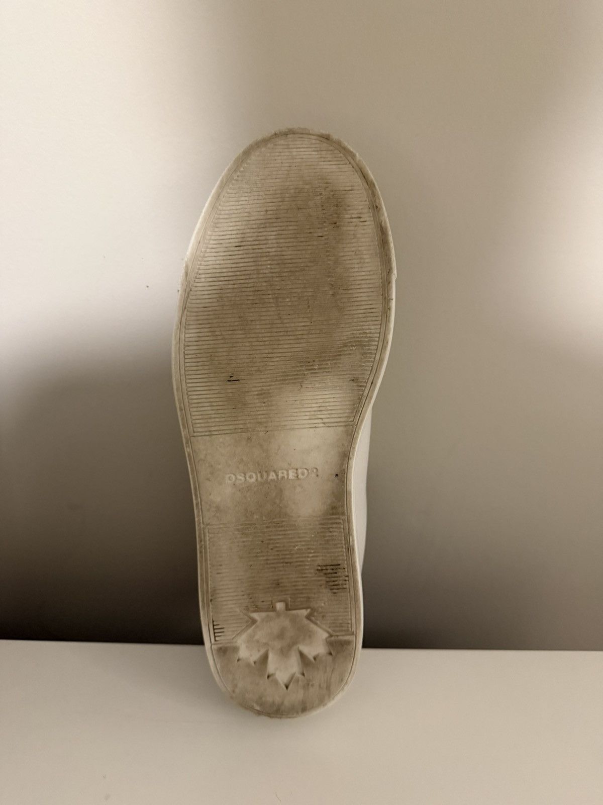 Dsquared2 DSQUARED White Leather Sneakers Size US 6.5 / EU 39-40 - 8 Thumbnail