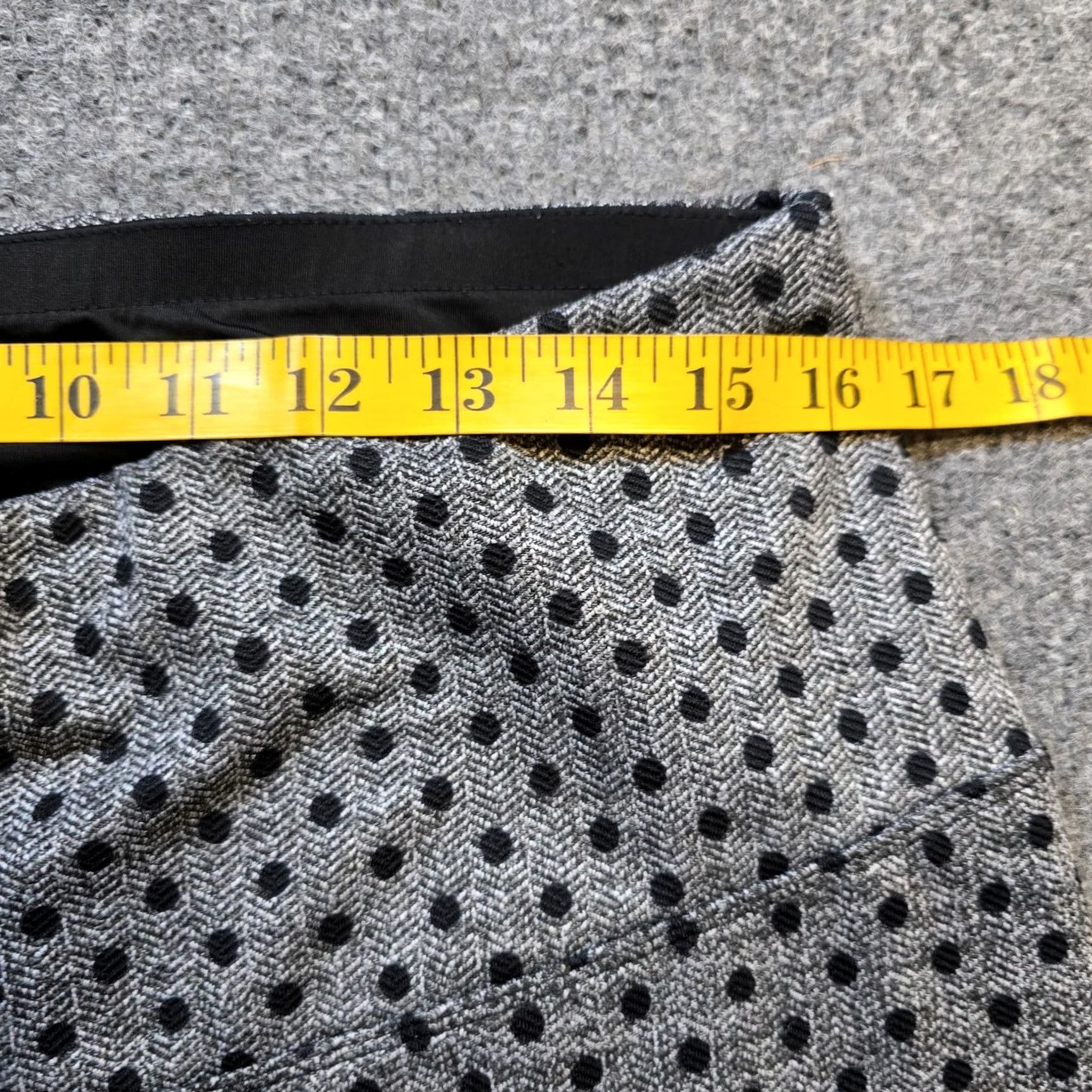 Vintage Chicos Pants Womens Size 14 Petite Gray Polka Dot Skinny Stretch Pull On Career Pants Mens Womens Girls Boys Size 36" / US 14 / IT 50 - 6 Thumbnail