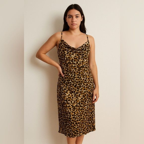 Rebecca Minkoff Rebecca Minkoff Leopard Print Slip Dress – Size L Size L / US 10 / IT 46 - 1 Thumbnail