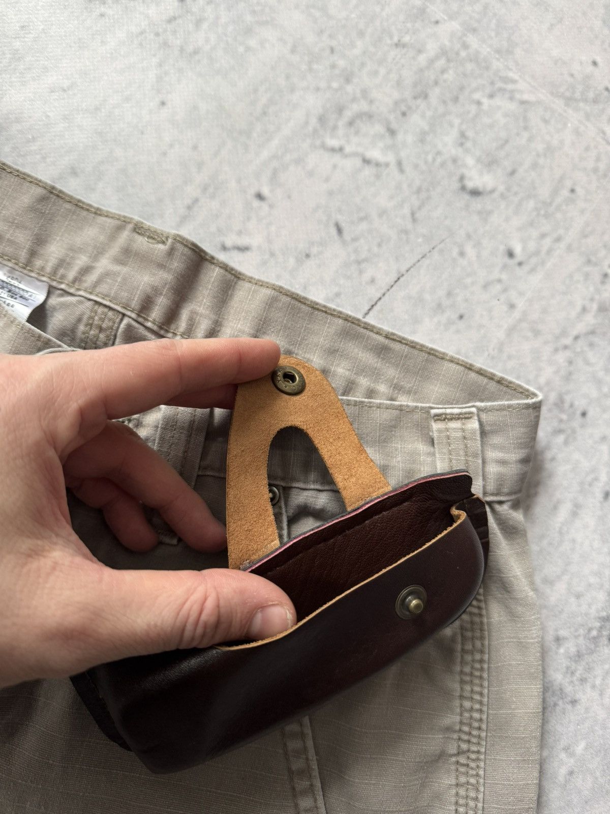 Leather × Vintage 00s Vintage Brown case for Phone or airPods leather Size ONE SIZE - 3 Thumbnail