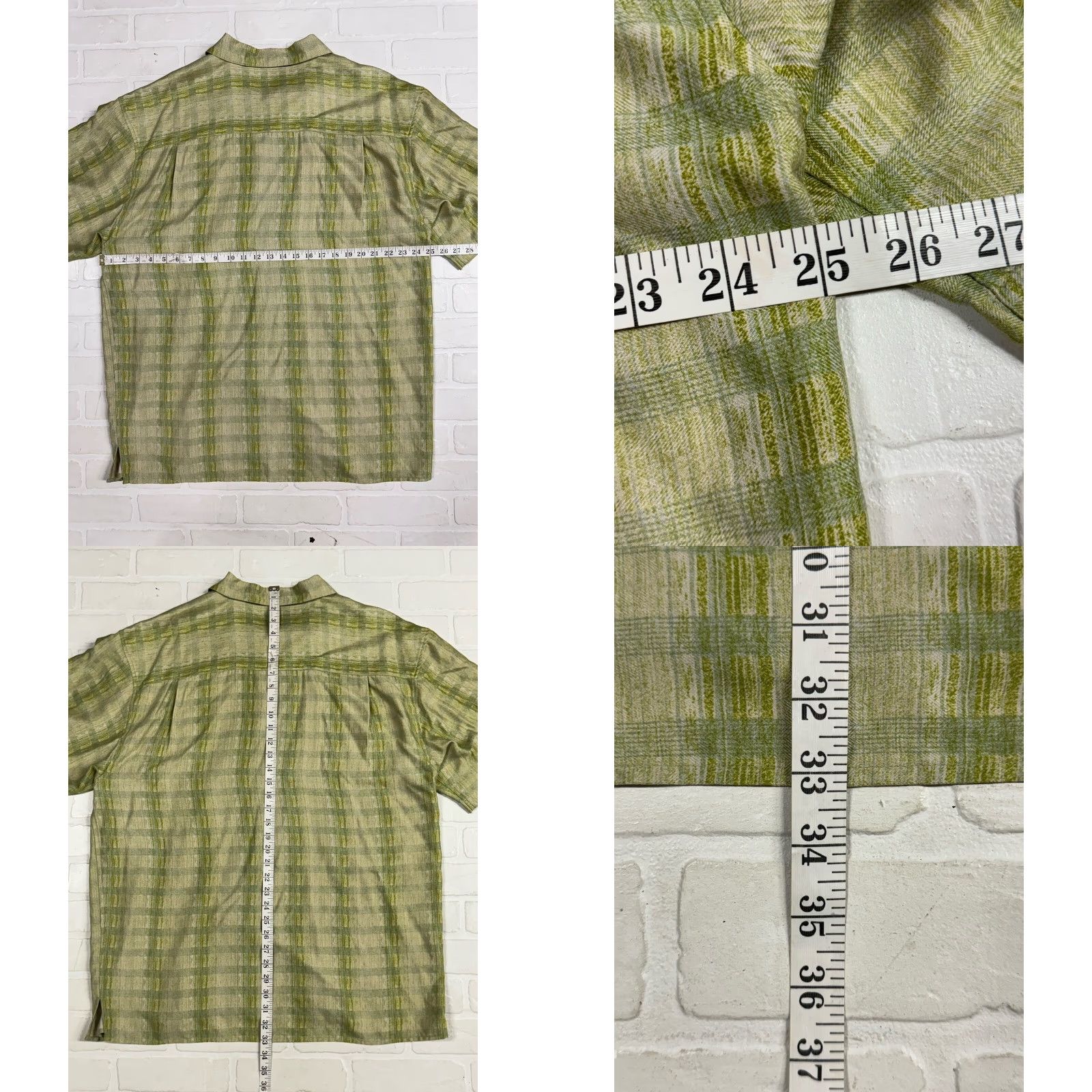 Vintage Direction Silk Shirt Men’s 2XL Green Button-Up Short Sleeve Casual Size US XXL / EU 58 / 5 - 8 Thumbnail