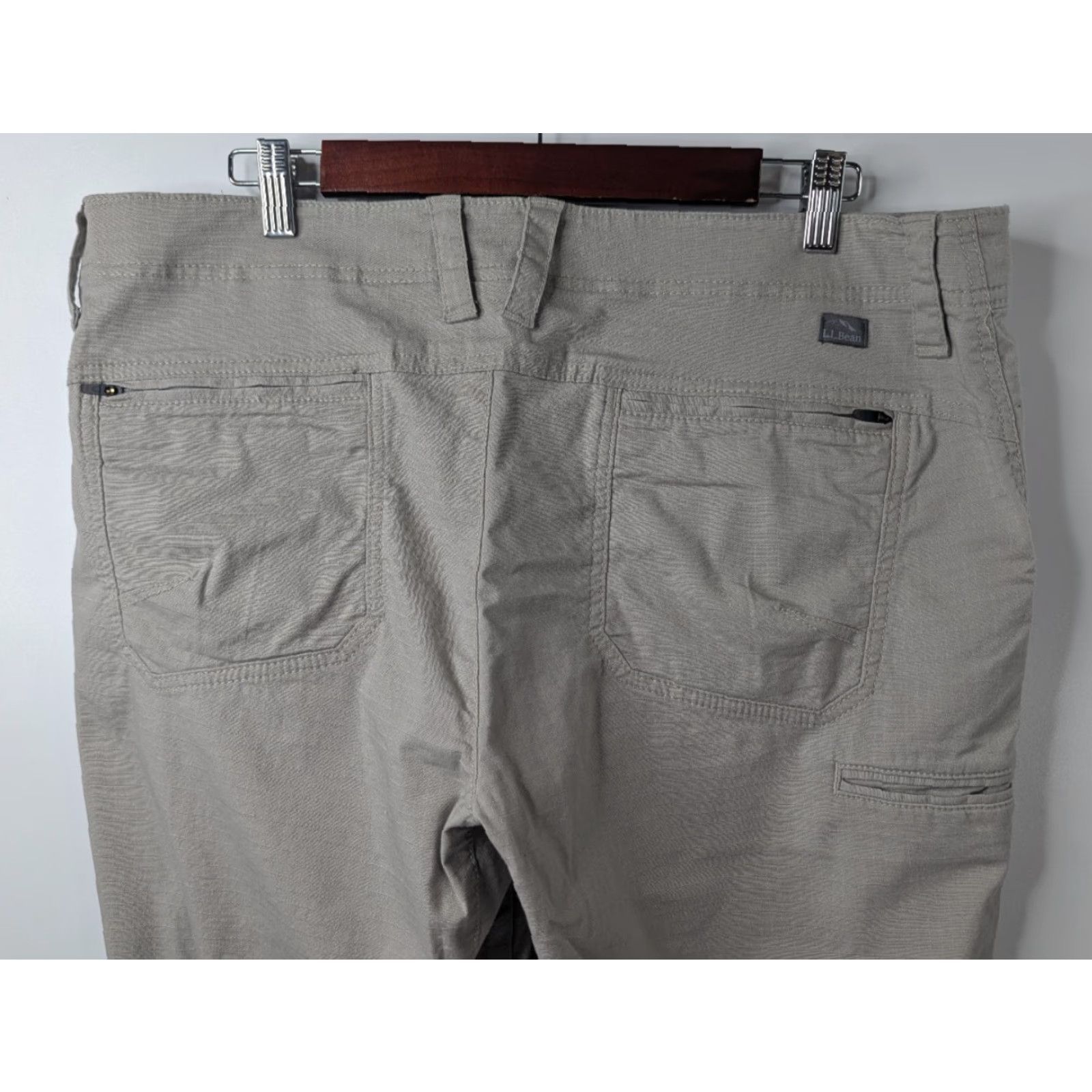 Vintage LL Bean Explorer Ripstop Pants Mens 38x32 Tan Khaki Tapered Leg Outdoor Hiking Chino Size US 38 / EU 54 - 5 Thumbnail