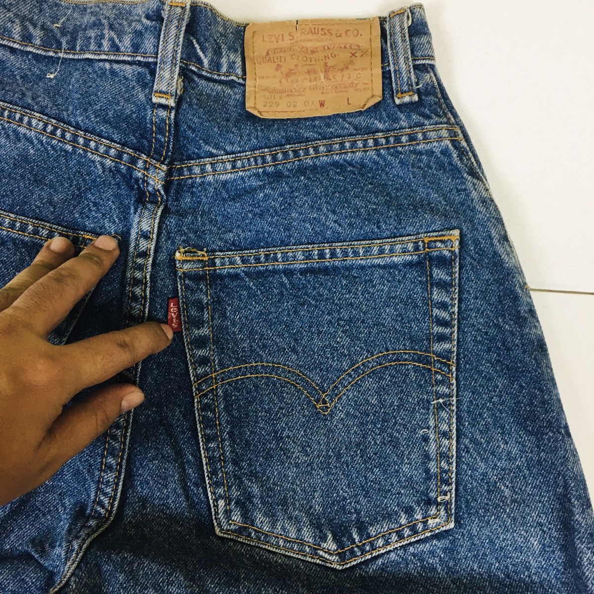 Levi's Vintage Levi’s Straight Cut Baggy Size 24" / US 00 / IT 34 - 8 Thumbnail