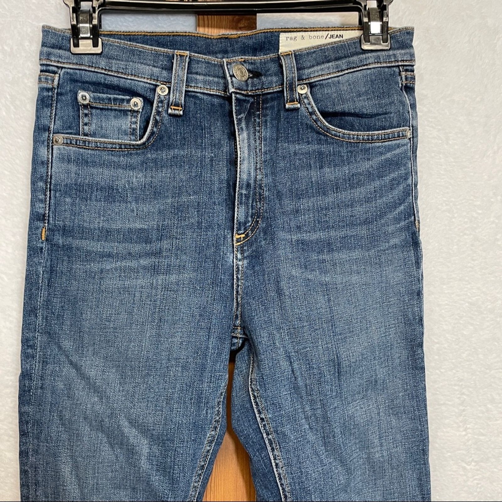 Rag & Bone Rag & Bone Hana High Slim Fit Cropped Bootcut Fringe Jeans Size 26" / US 2 / IT 38 - 3 Thumbnail