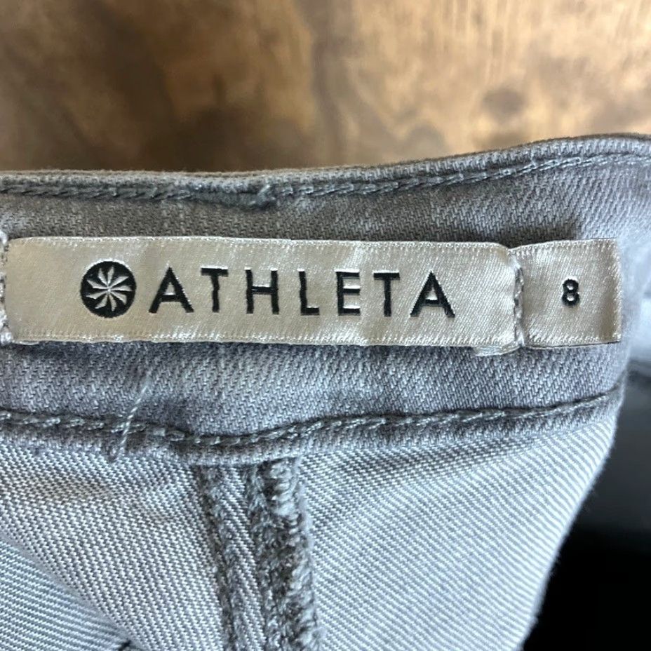Athleta Athleta Womens Jeans Gray Denim Sculptek Mid Rise Slim Stretch 8 Size 30" / US 8 / IT 44 - 4 Thumbnail