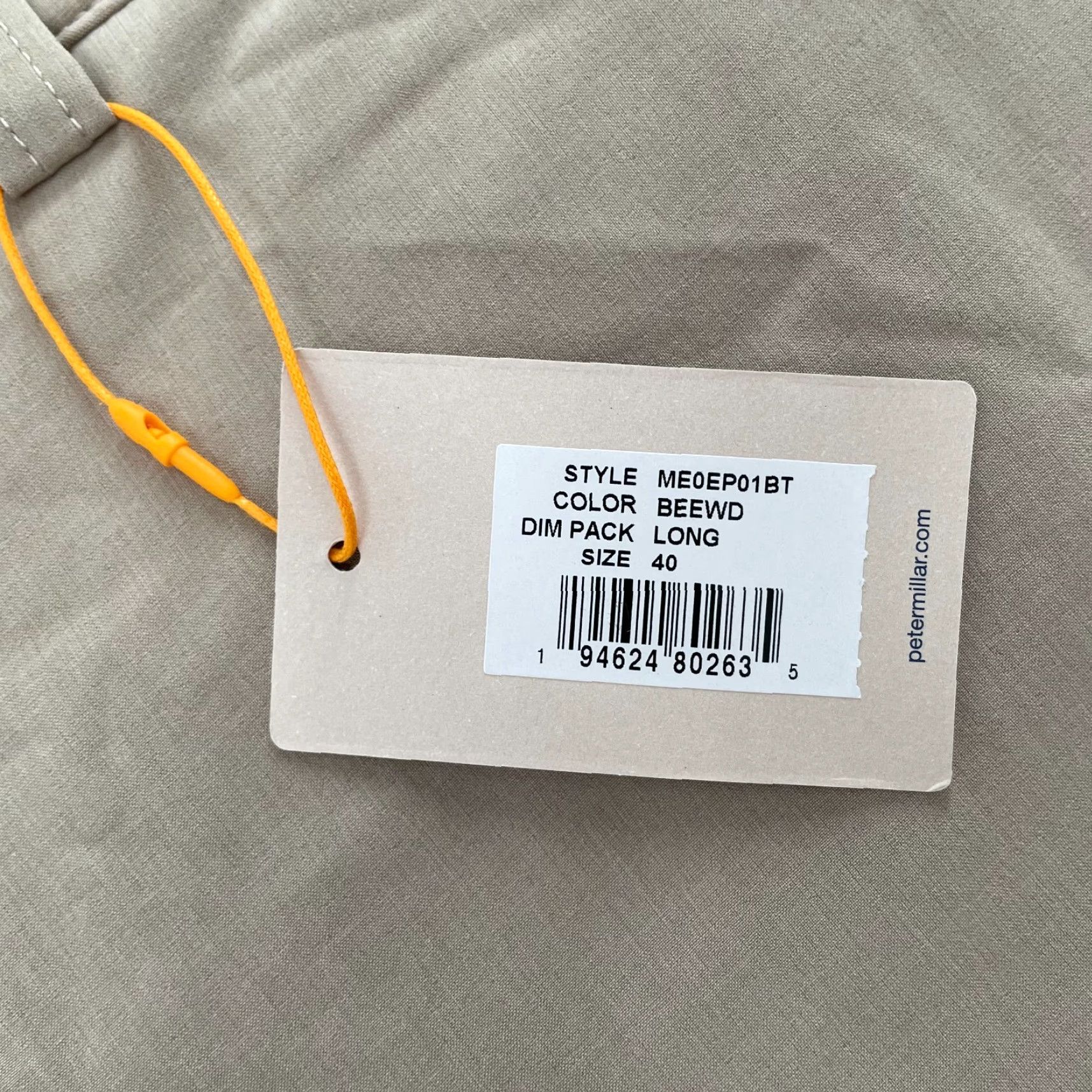 Peter Millar Peter Millar Shorts Mens 40 Tan Long Crown Sport Performance Short Flat Front Pockets Chino Be​ige NEW Size US 40 / EU 56 - 4 Thumbnail