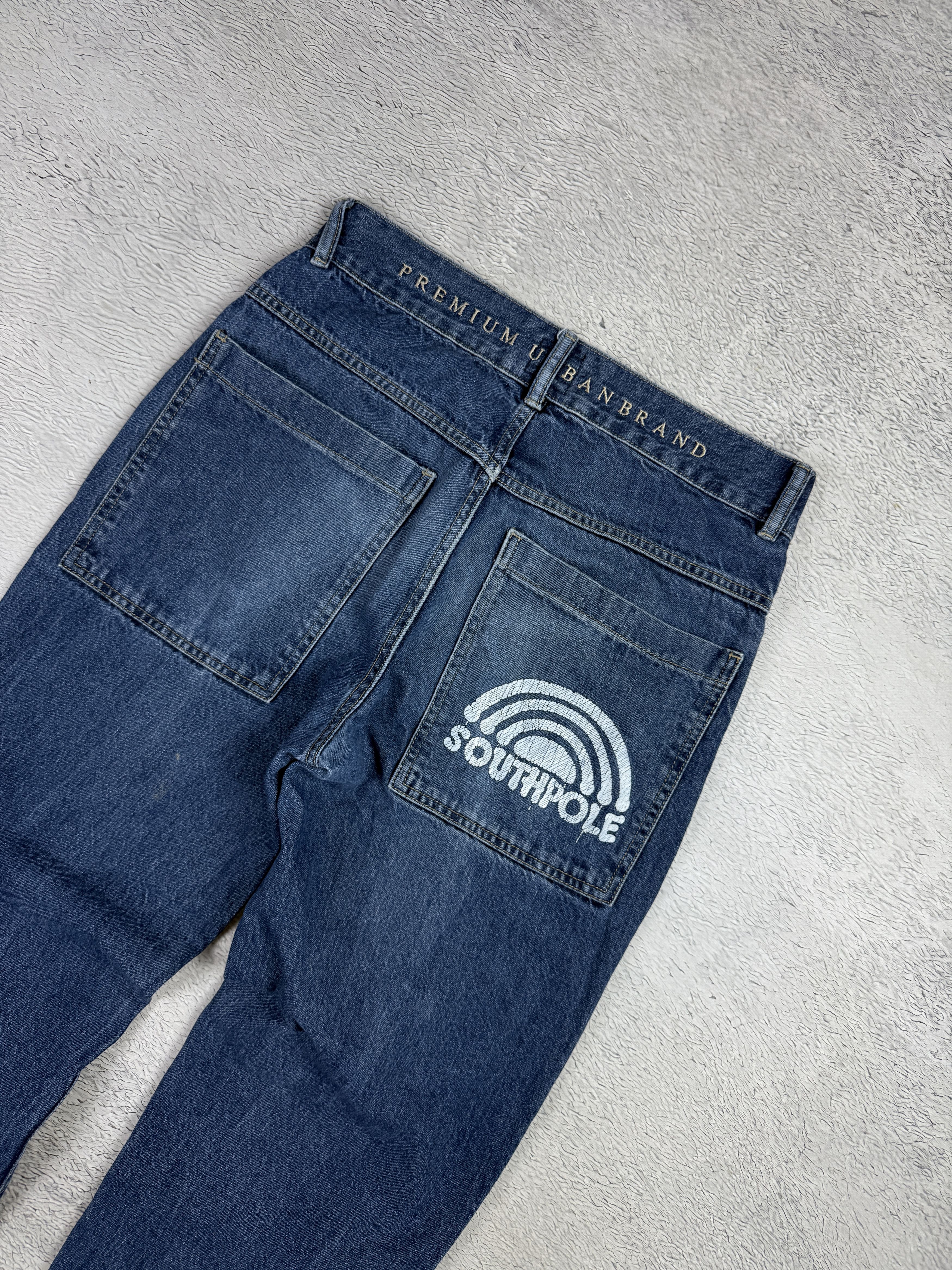 JNCO × Japanese Brand × Southpole Southpole Vintage Jeans Straight Baggy Back Logo Streetwear Size US 30 / EU 46 - 2 Thumbnail