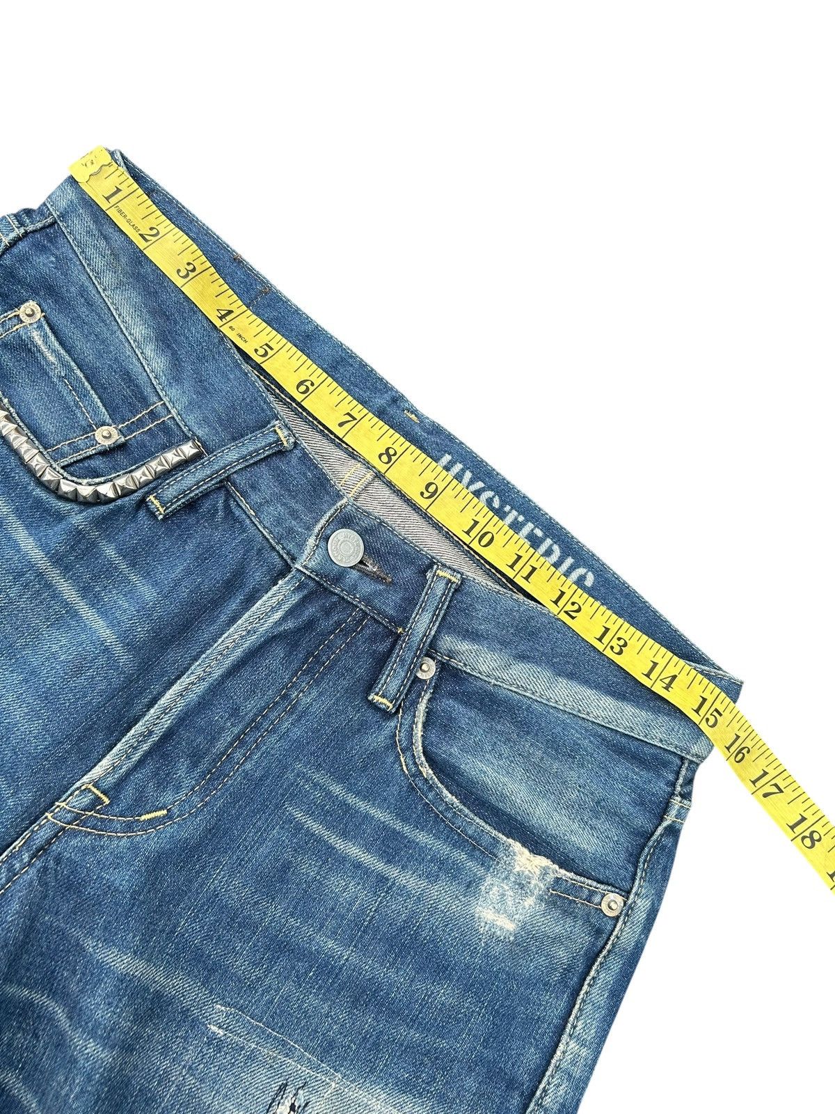 Kapital Vintage Hysteric Glamour Selvedge Distressed Denim Jeans Size US 31 - 19 Thumbnail