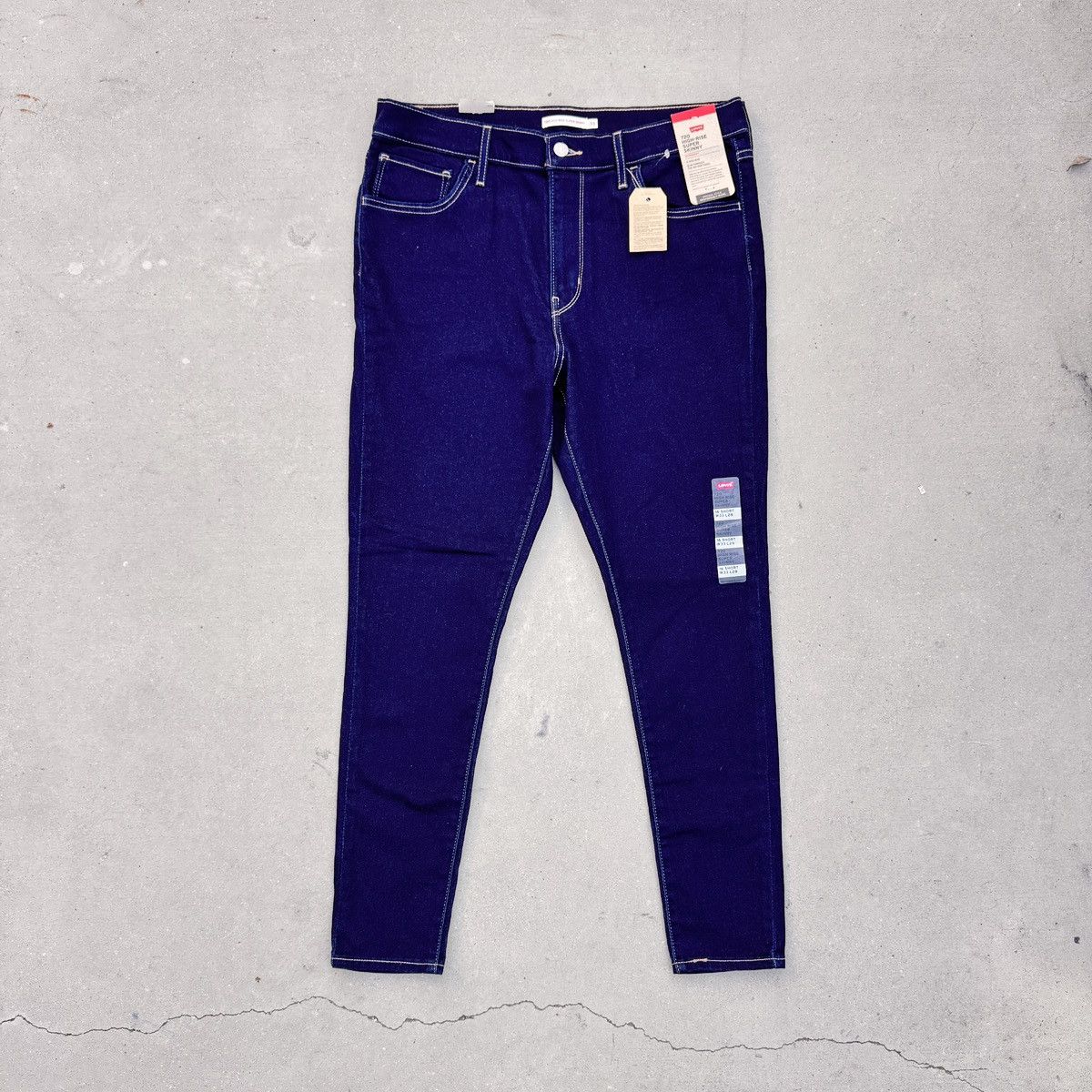 Levi's × Levi's Vintage Clothing × Vintage Levi’s 720 High-Rise Super Skinny Jeans – Brand New with Tag Size 33" - 1 Thumbnail