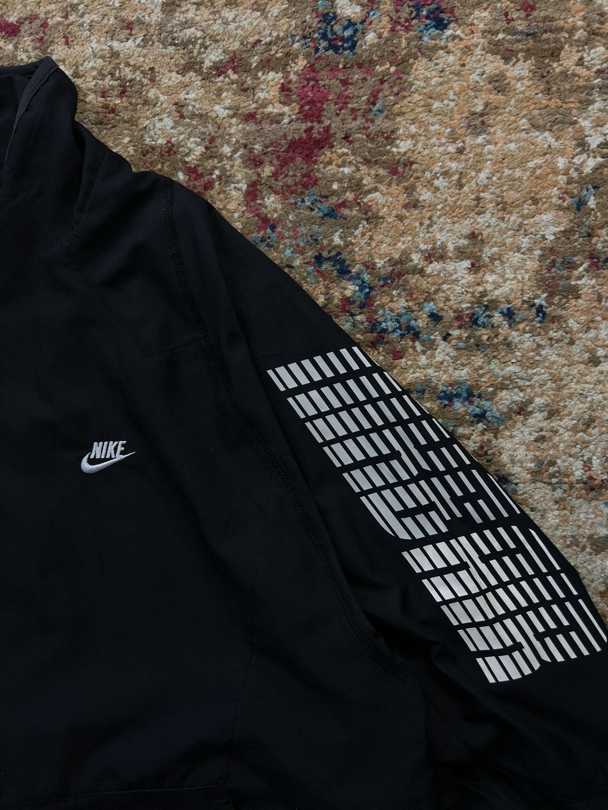 Nike × Vintage 90’s NIKE RETRO TRACK JACKET BIG SLEEVE LOGO SWOOSH Y2K Size US XL / EU 56 / 4 - 2 Thumbnail
