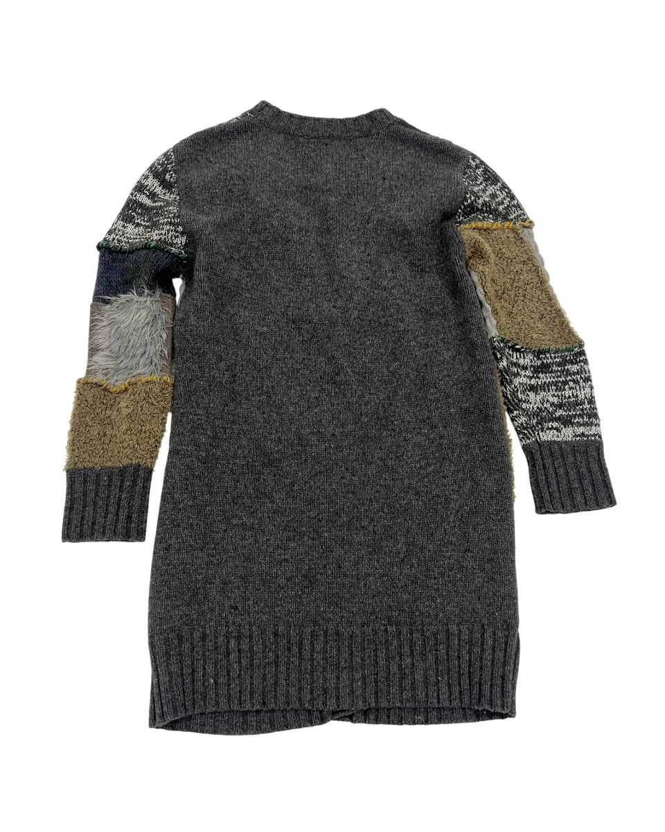 John Galliano Jhon Galliano Alpaca Mohair Wool Multi-Patch Cardigan Size US XS / EU 42 / 0 - 5 Thumbnail