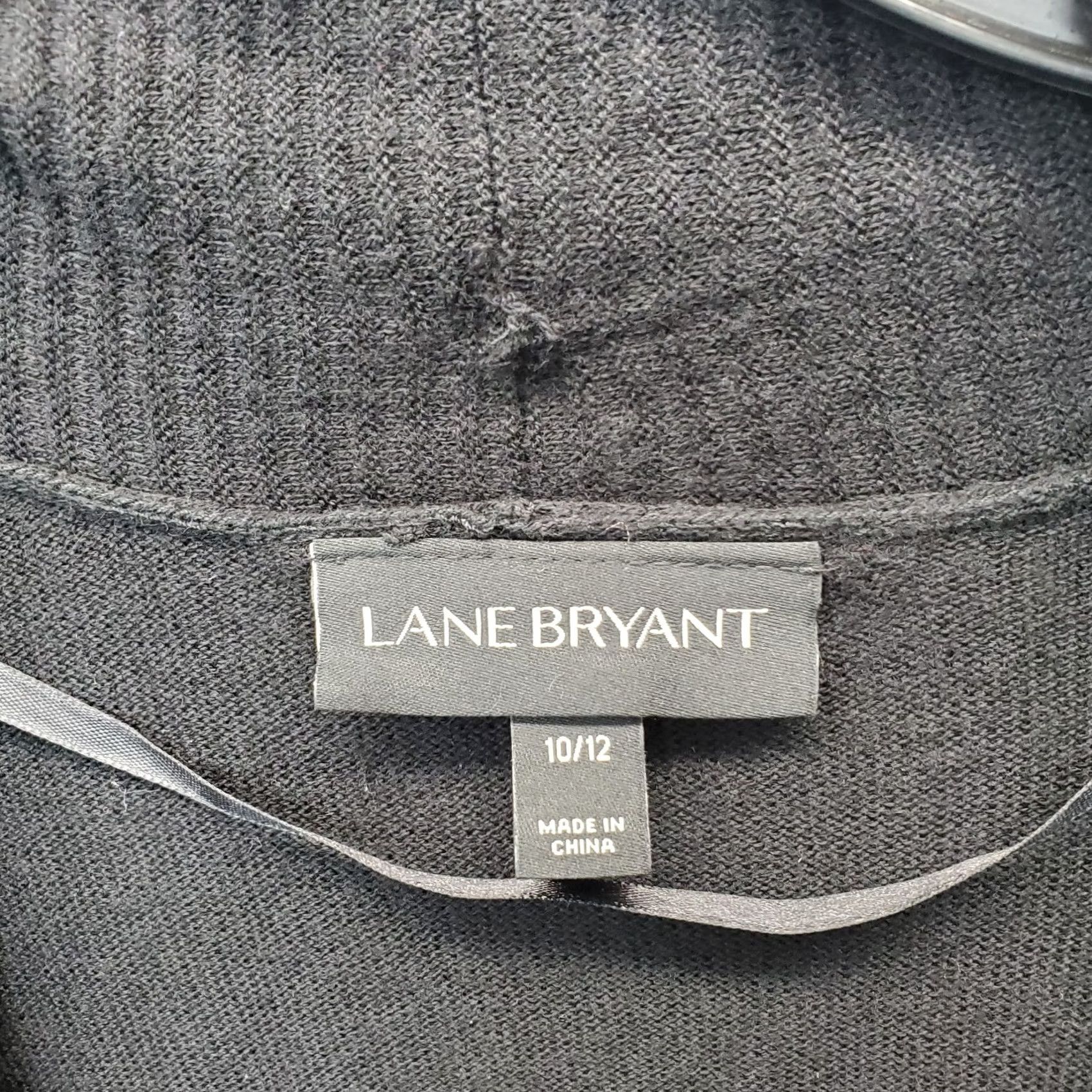 Vintage Lane Bryant Cardigan Women Black Draped Pocket Open Waterfall Front Size 10/12 Size L / US 10 / IT 46 - 5 Thumbnail