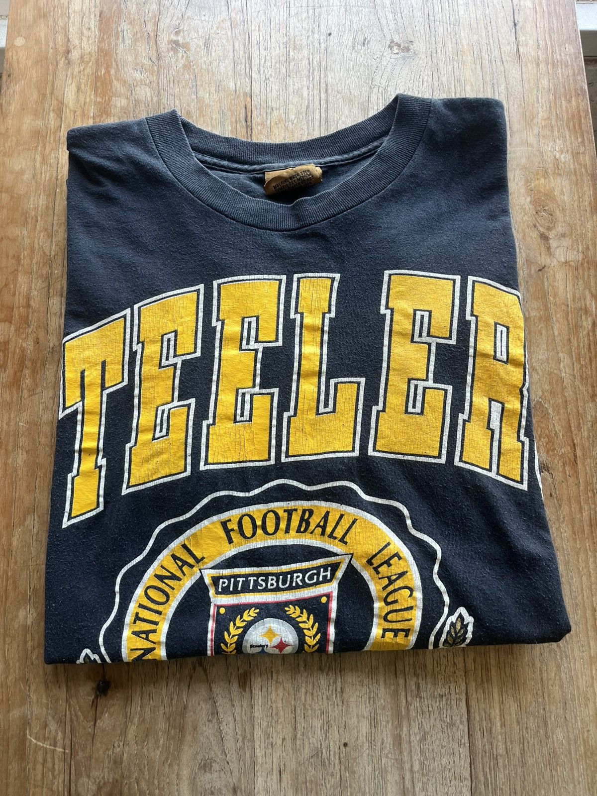 NFL × Nutmeg × Vintage Vintage Pittsburgh Steelers NFL Team 90’s Tshirt Size US XL / EU 56 / 4 - 1 Thumbnail