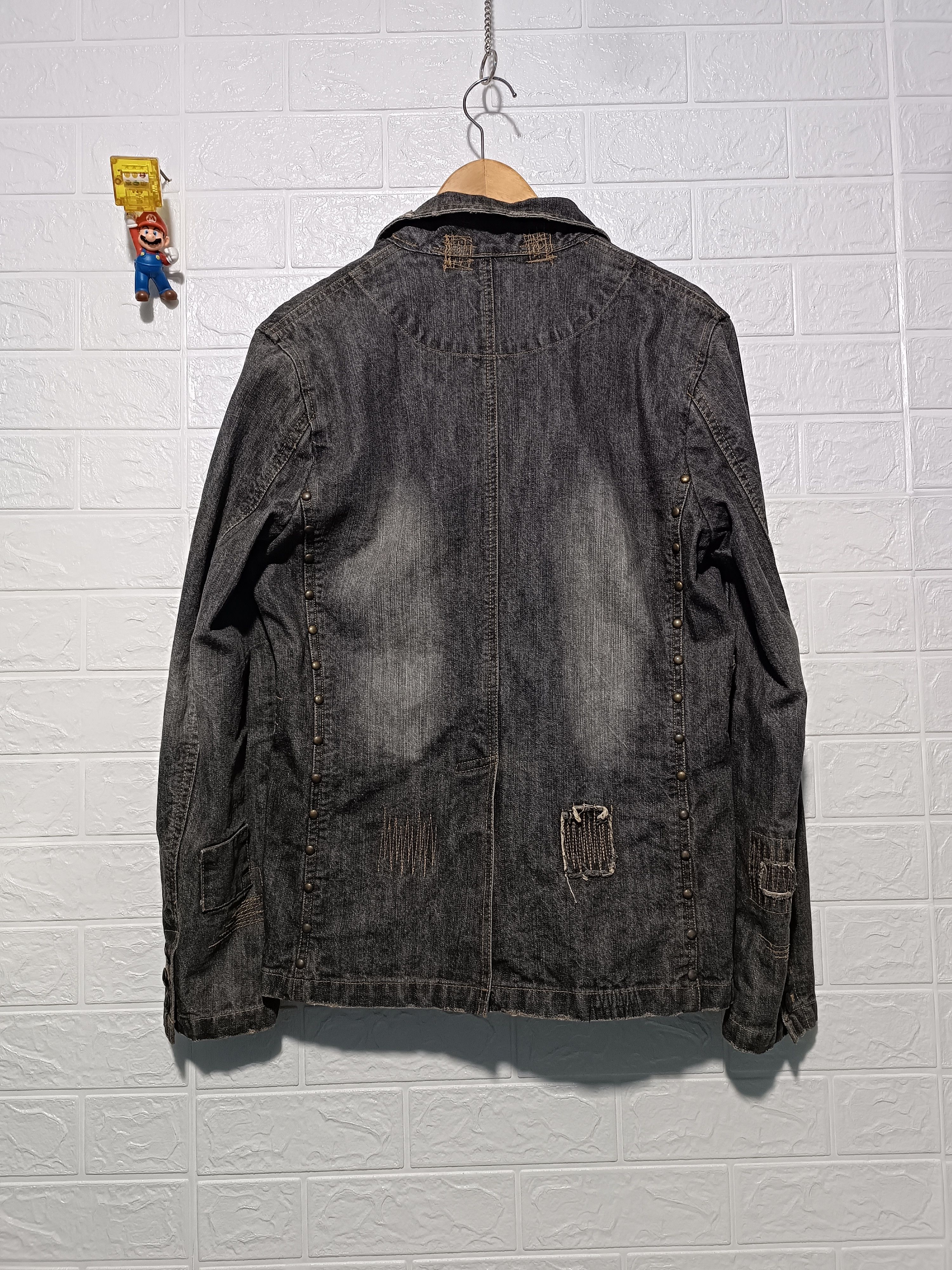 In The Attic In The Attic Mud Wash Studded Punk Jeans Denim Size US M / EU 48-50 / 2 - 5 Thumbnail