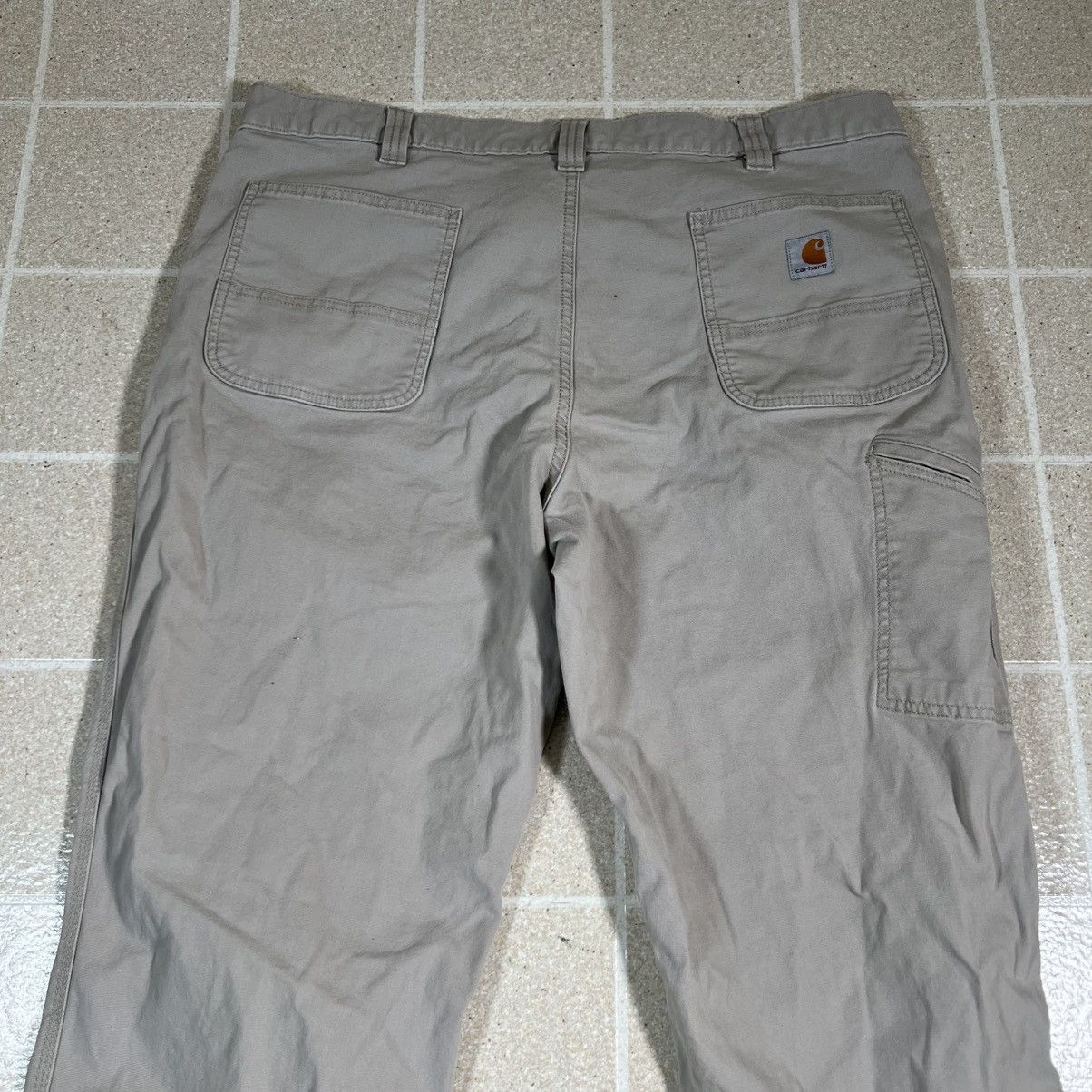 Carhartt Carhartt Men’s 40x30 Tan Carpenter Pants Relaxed Fit Canvas Size US 40 / EU 56 - 2 Thumbnail