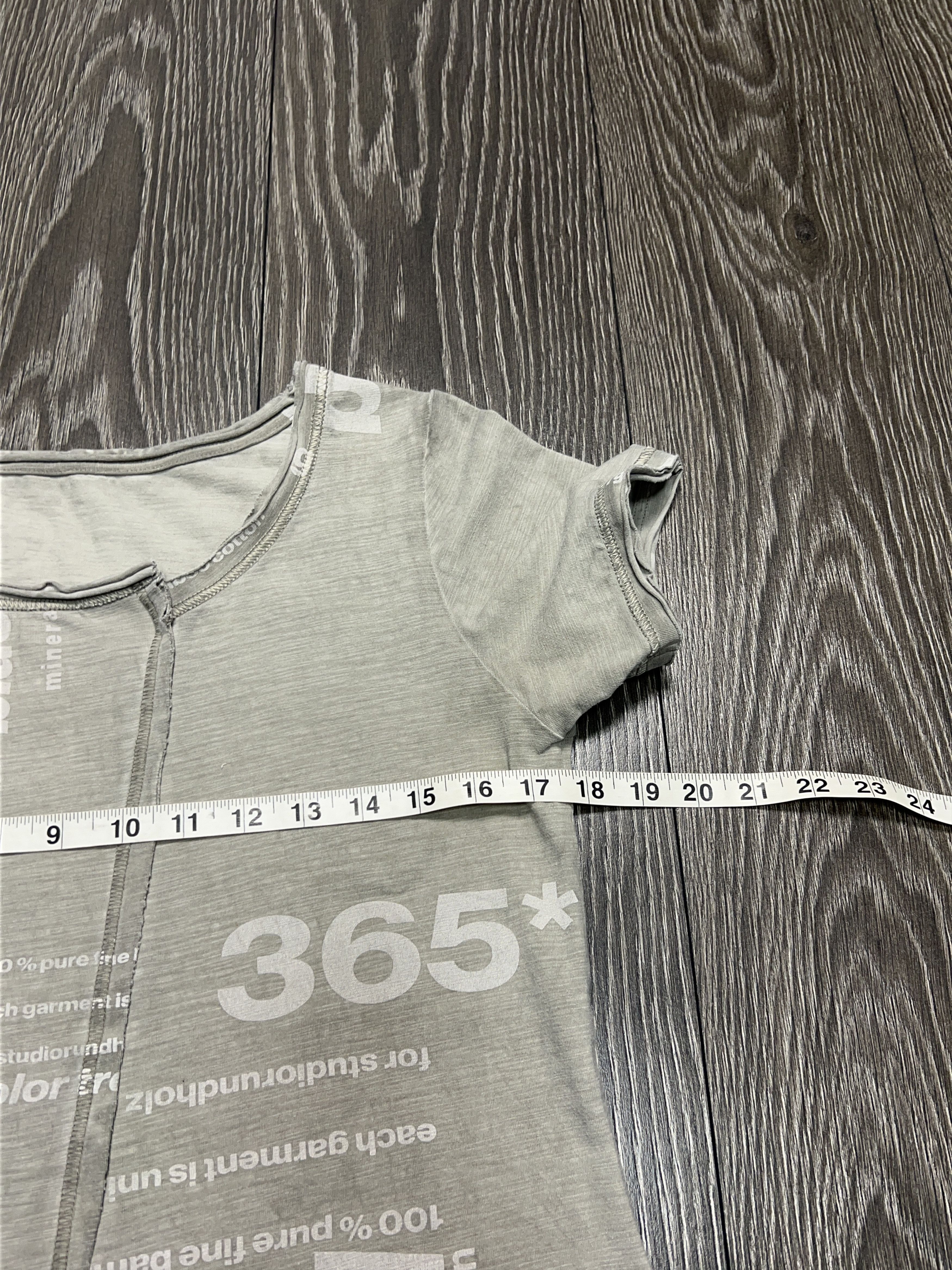 Rundholz Black Label Big Logo Gray Top T Shirt Short Sleeve Size M Size M / US 6-8 / IT 42-44 - 9 Thumbnail