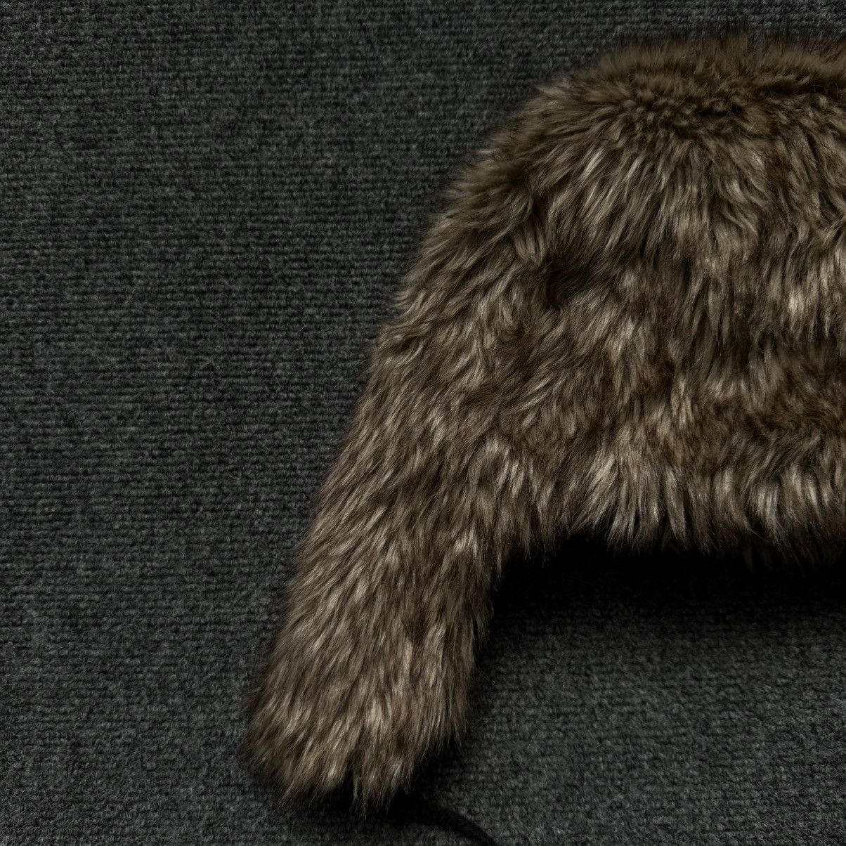 If Six Was Nine VTG Japanese Style Ushanka Faux Fur Hat Cap Y2K 00s USA Size ONE SIZE - 10 Thumbnail