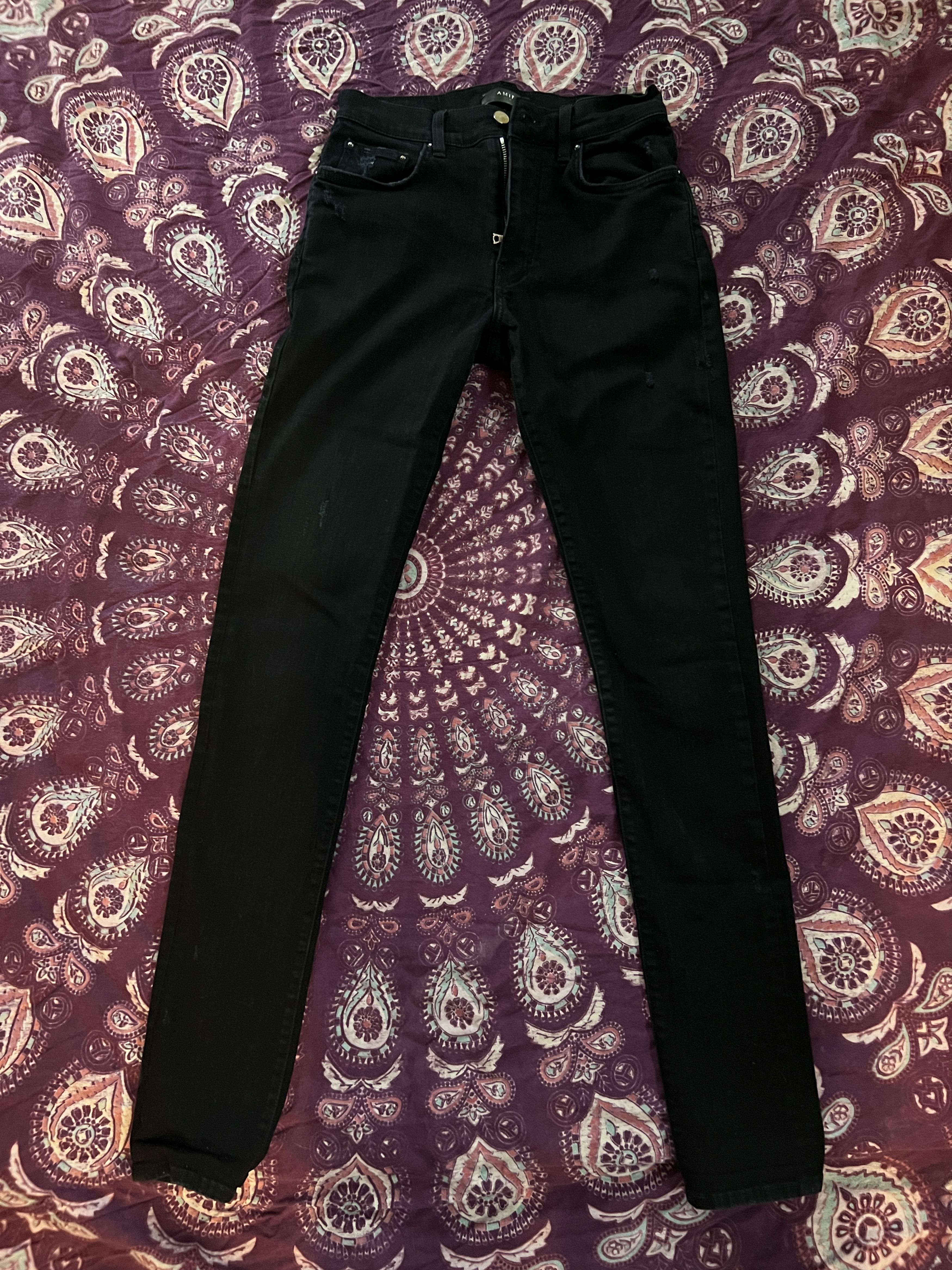 image of Amiri Black Skinny Jean, Men's (Size 30)