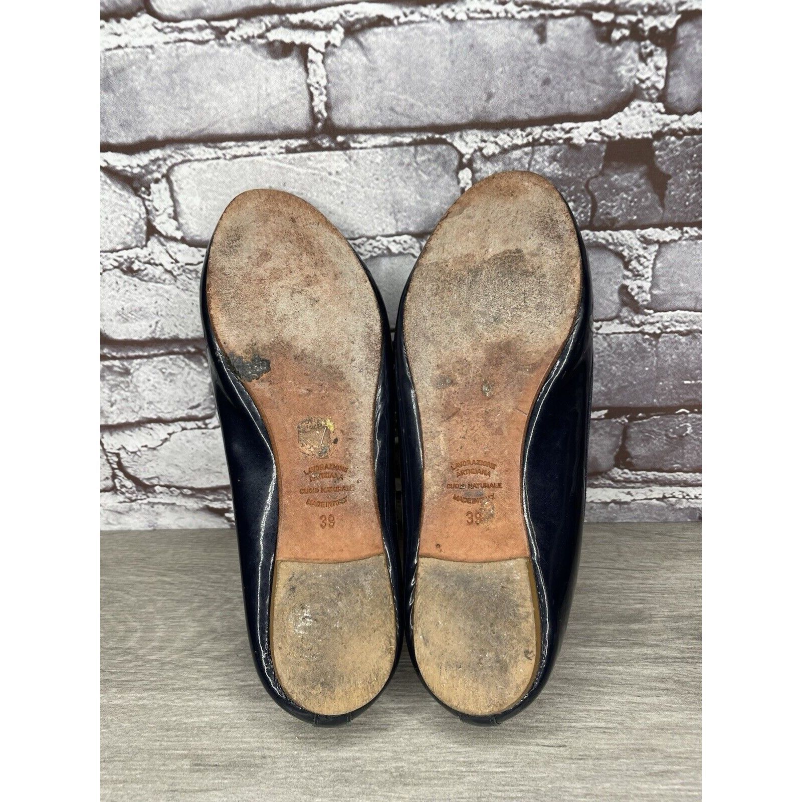Summit Clothing Summit White Mountain Navy Blue Patent Bow Ballet Flats Wome Size US 8.5 / IT 38.5 - 10 Thumbnail