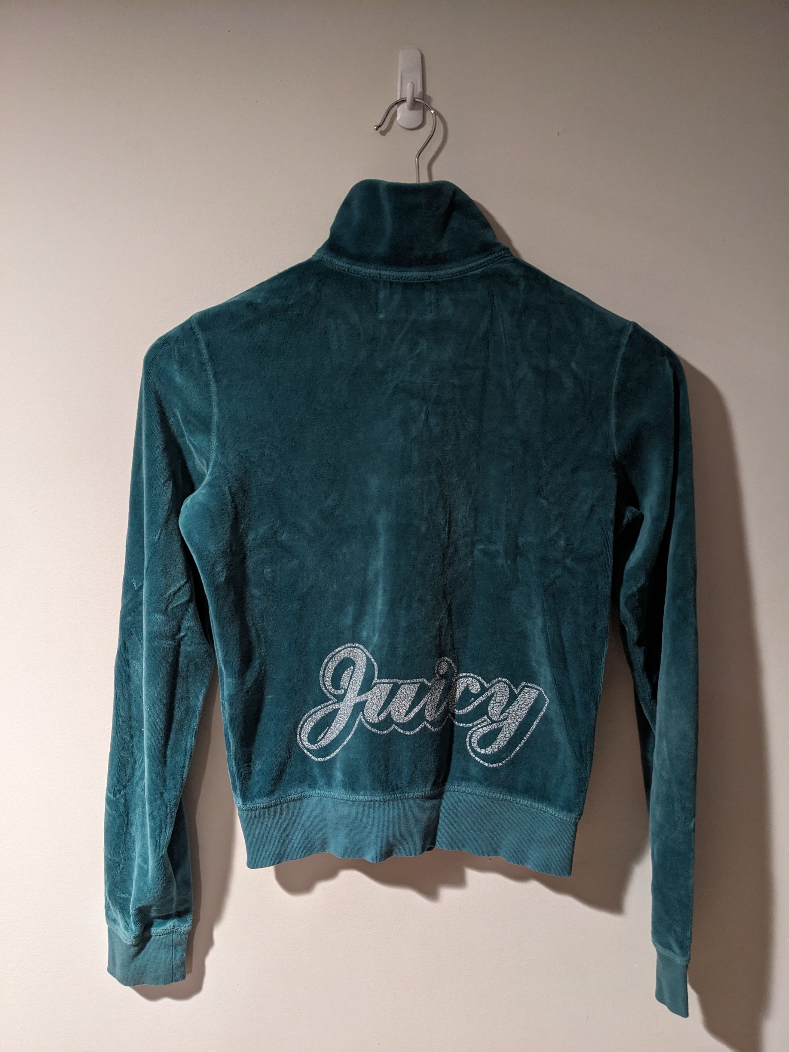 Juicy Couture × Vintage Vintage Y2K Juicy Couture Logo Womans Small Full Zip Sweater Size S / US 4 / IT 40 - 1 Thumbnail