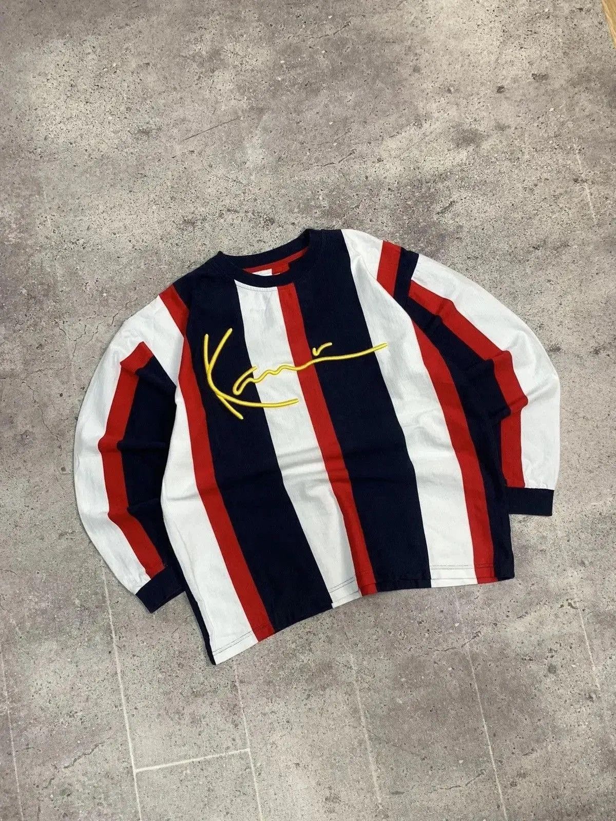 Karl Kani × Vintage Vintage Karl Kani rap denim long sleeve big logo y2k Size US L / EU 52-54 / 3 - 7 Thumbnail