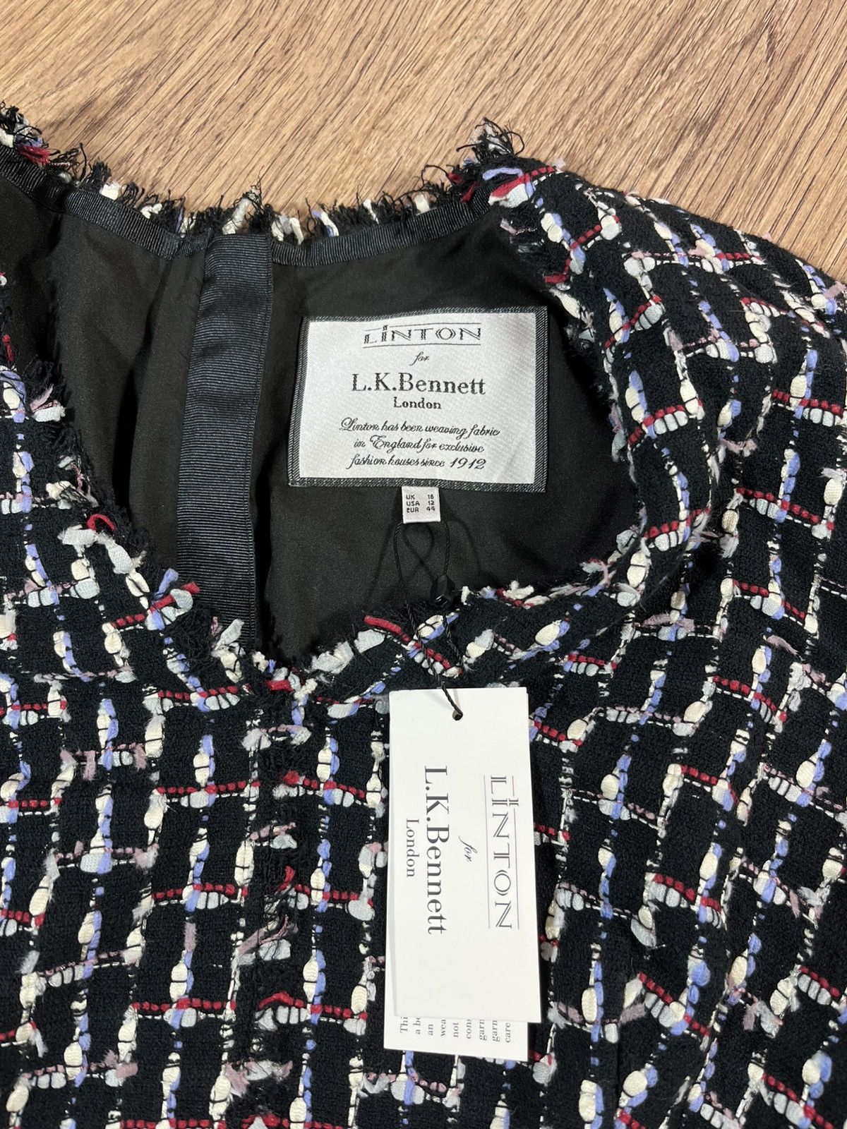 LK Bennett LINTON For LK Bennett London Tweed Dress Size XL / US 12-14 / IT 48-50 - 5 Thumbnail