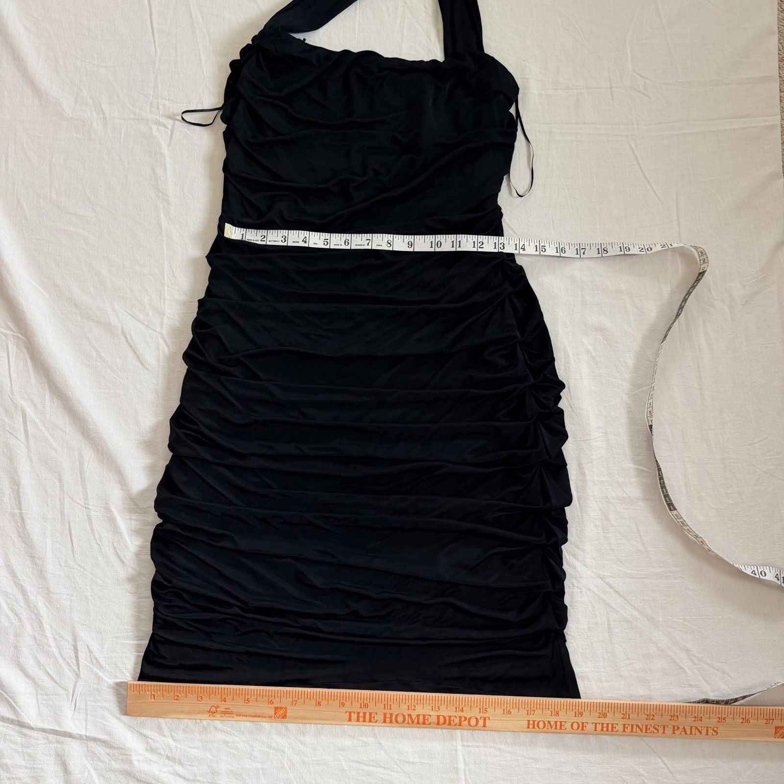 Yigal Azrouel Yigal Azrouel Dress Womens 2 Black One Shoulder Ruched USA Size XS / US 0-2 / IT 36-38 - 8 Thumbnail