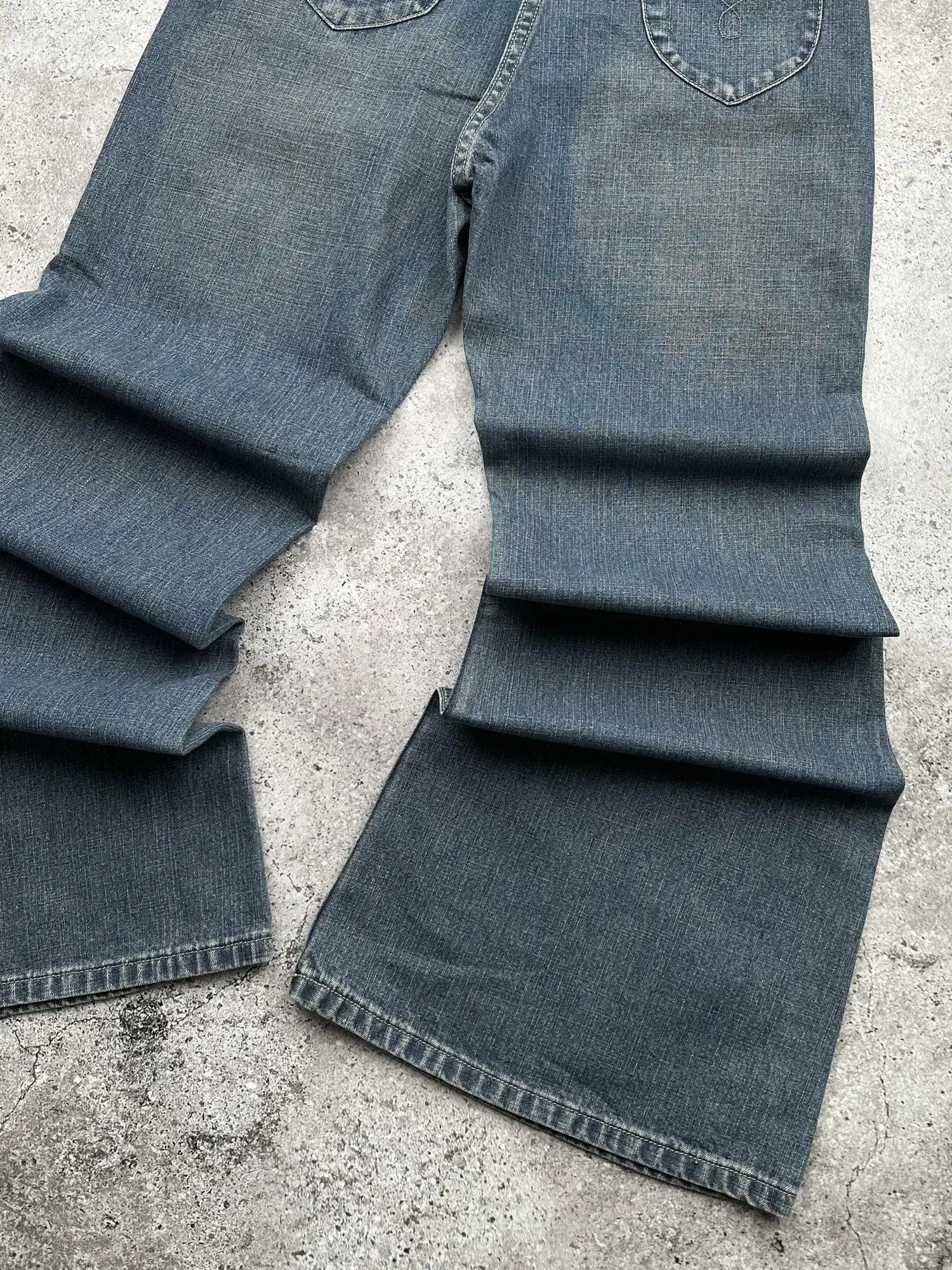 Japanese Brand Vintage Super Flare Jeans C242(V580) Size US 28 / EU 44 - 8 Thumbnail