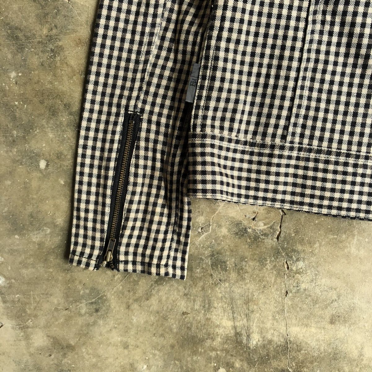 If Six Was Nine 2000s Ehypenworld Gallery Asymastrical Bikers Jacket Plaid Size US XS / EU 42 / 0 - 12 Thumbnail