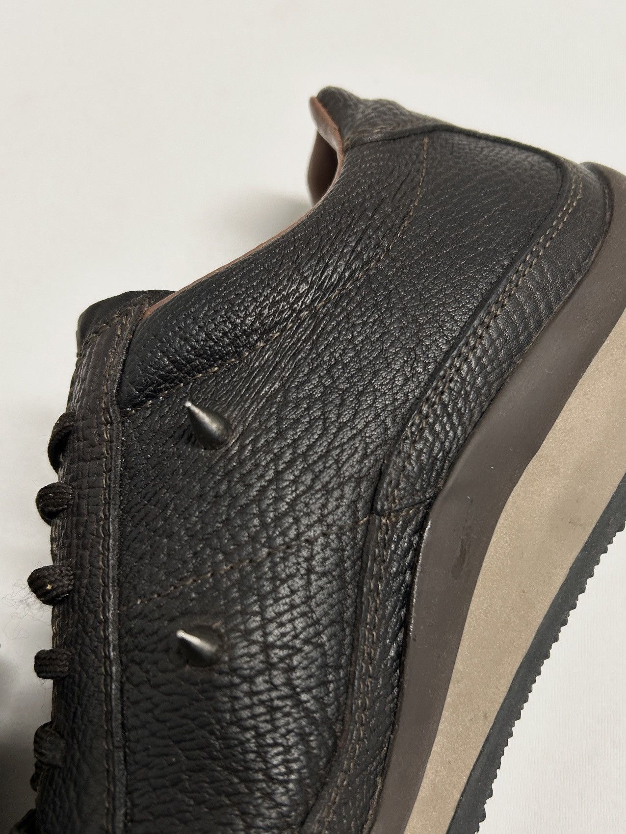Prada 2004 Spiked Leather Sneakers Size US 10 / EU 43 - 6 Thumbnail