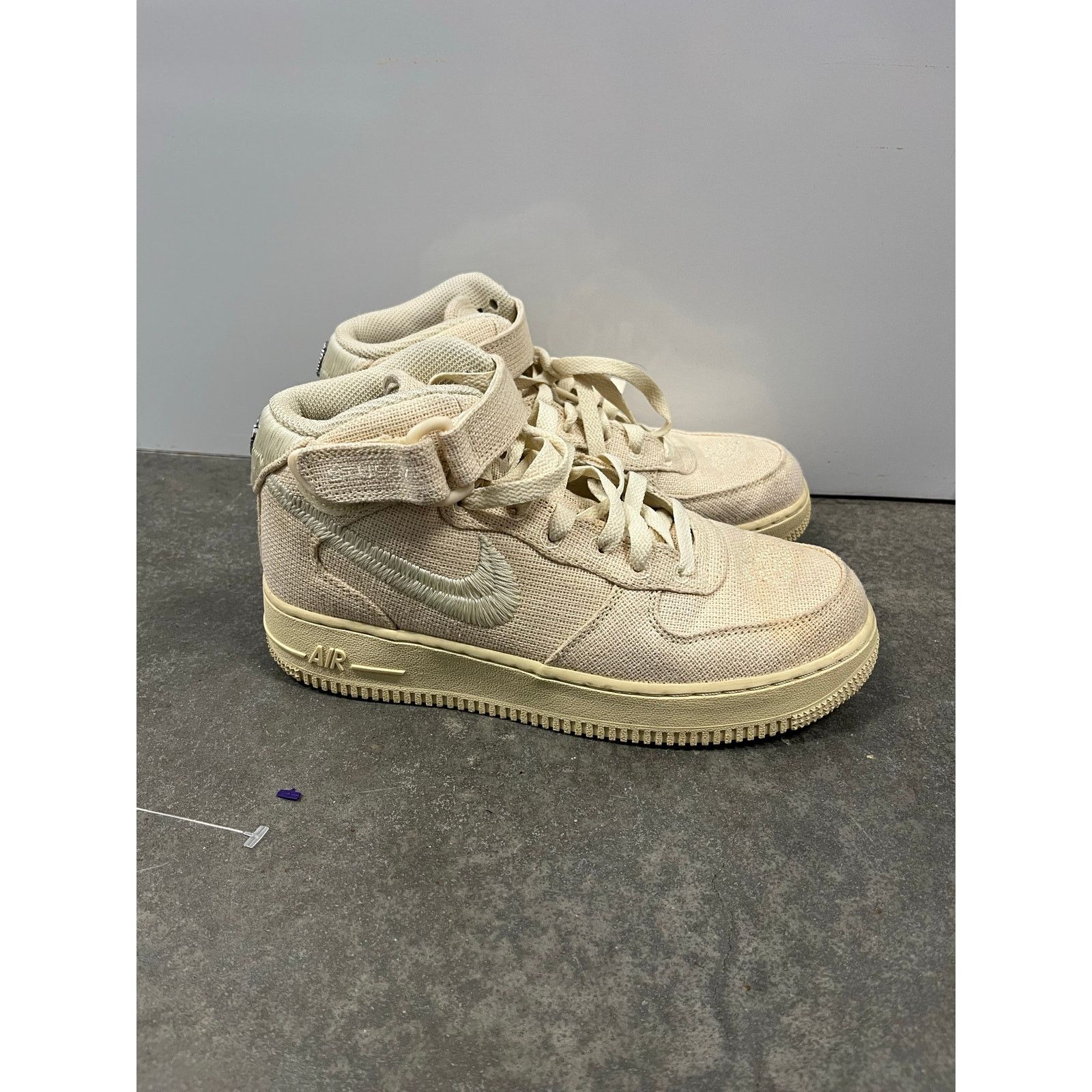 Stussy Stussy X Nike Air Force 1 Mid ‘Fossil’ - Size 6 Size US 6 / EU 39 - 1 Thumbnail