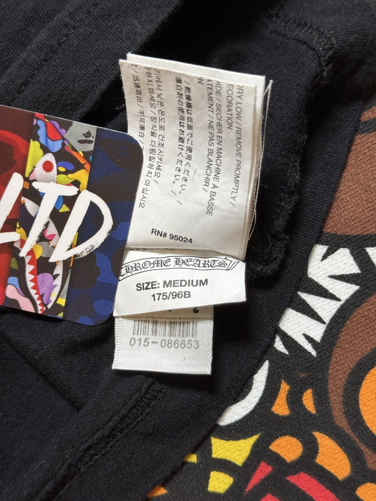 Chrome Hearts Chrome Hearts Black Script Logo Long Sleeve Tee Size US M / EU 48-50 / 2 - 9 Thumbnail