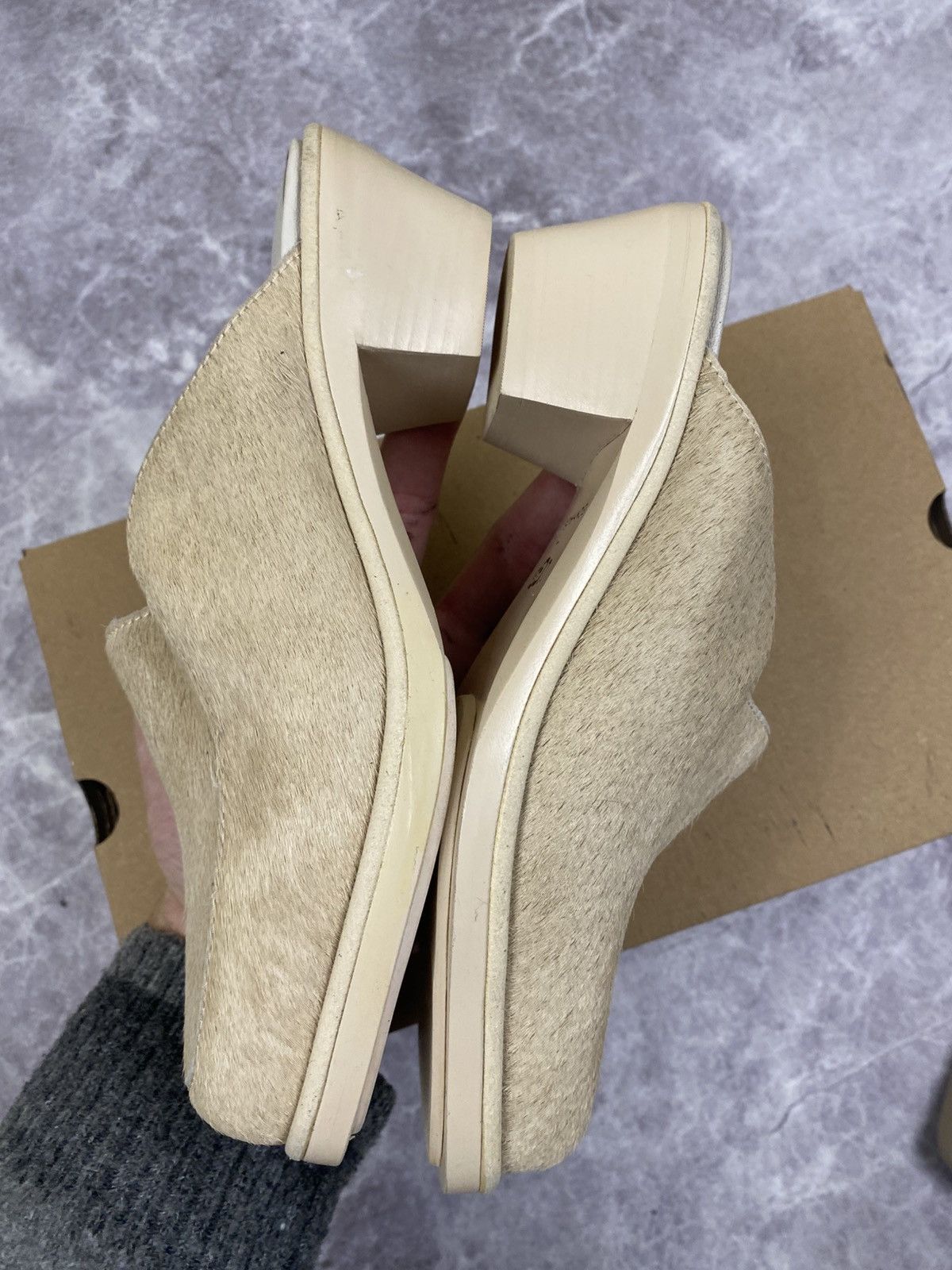 Eckhaus Latta Ugg x Eckhaus Latta Cowboy Block Fur Mules Size: 37 Size US 7 / IT 37 - 5 Thumbnail