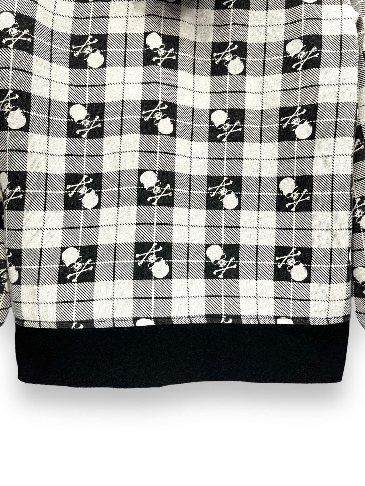 Japanese Brand Vtg SORRIDERE Skull Skeleton Chekered Punk Gothic Hoodie 🔥 Size M / US 6-8 / IT 42-44 - 11 Thumbnail