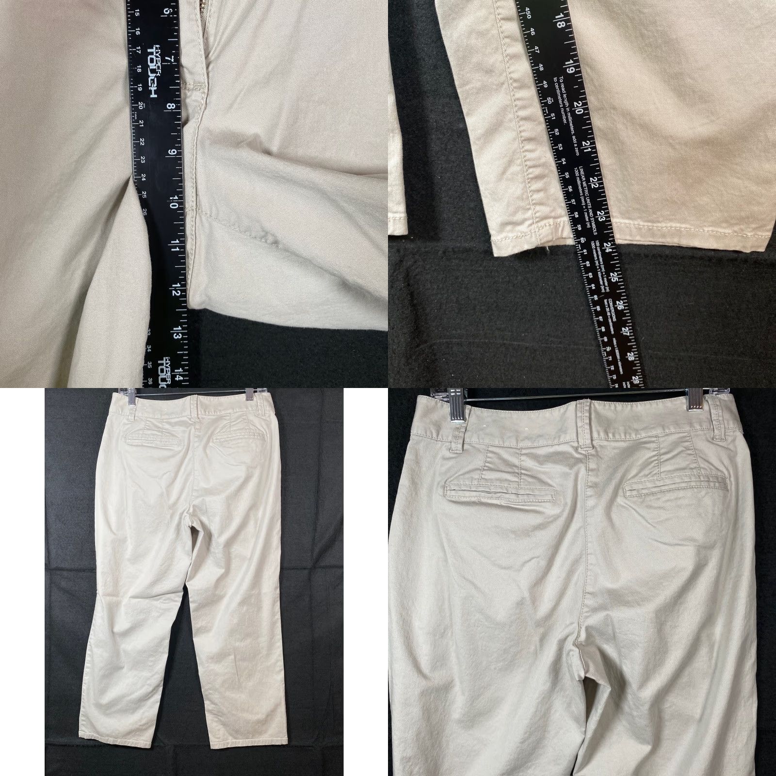Ann Taylor Ann Taylor Pants Khakis Tan Cropped Capris Workwear Stretch 8 Women’s Regular 32 Inseam 24 Inseam Straight Twill Spandex Cotton Size 24" / US 00 / IT 34 - 8 Thumbnail