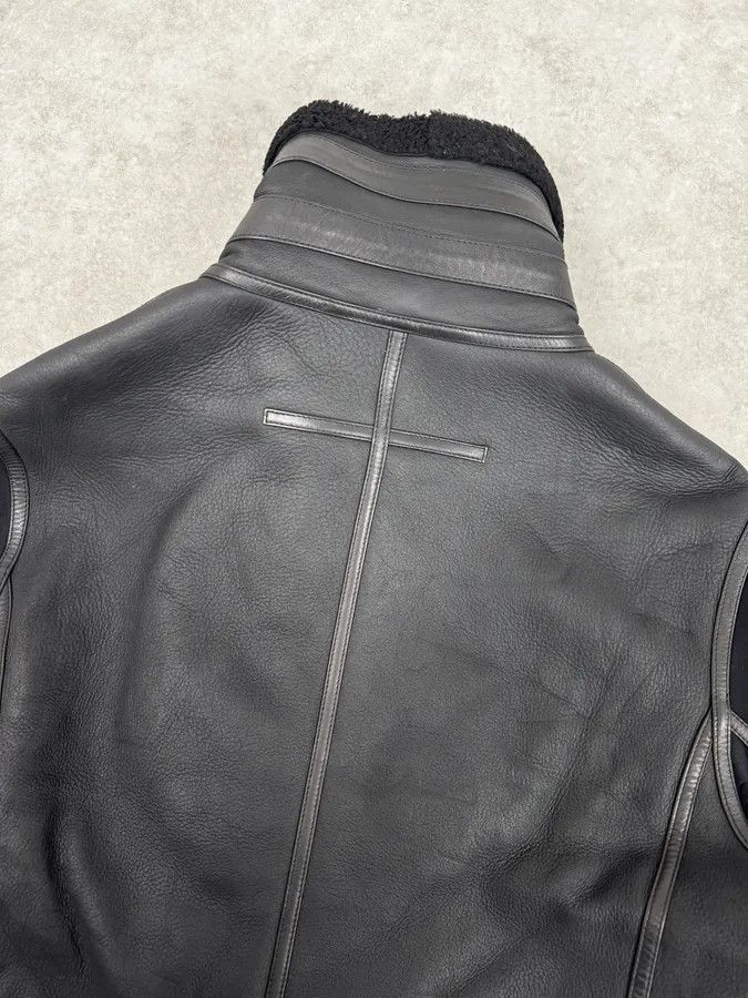 Givenchy AW2015 Givenchy Black Shearling Collar Leather Jacket by Riccardo Tisci Size US L / EU 52-54 / 3 - 7 Thumbnail