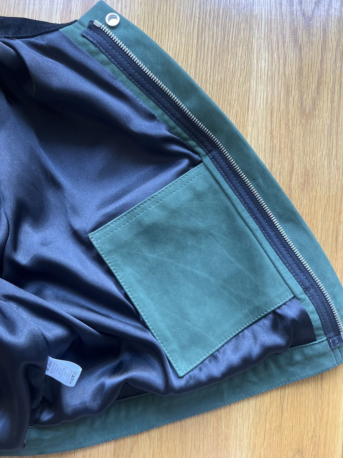Other Diallo / Boxy Crop Suede Jacket / Green / Small Size US S / EU 44-46 / 1 - 9 Thumbnail