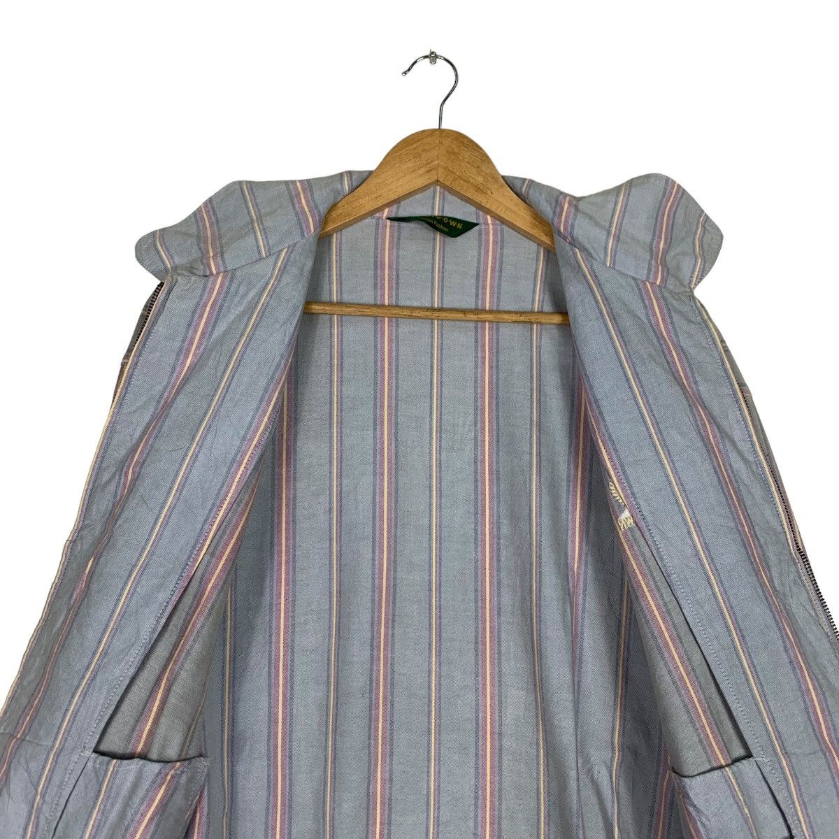Japanese Brand COUNTDOWN Striped Casual Outfits Light Jacket #1062-C48 Size US L / EU 52-54 / 3 - 12 Thumbnail