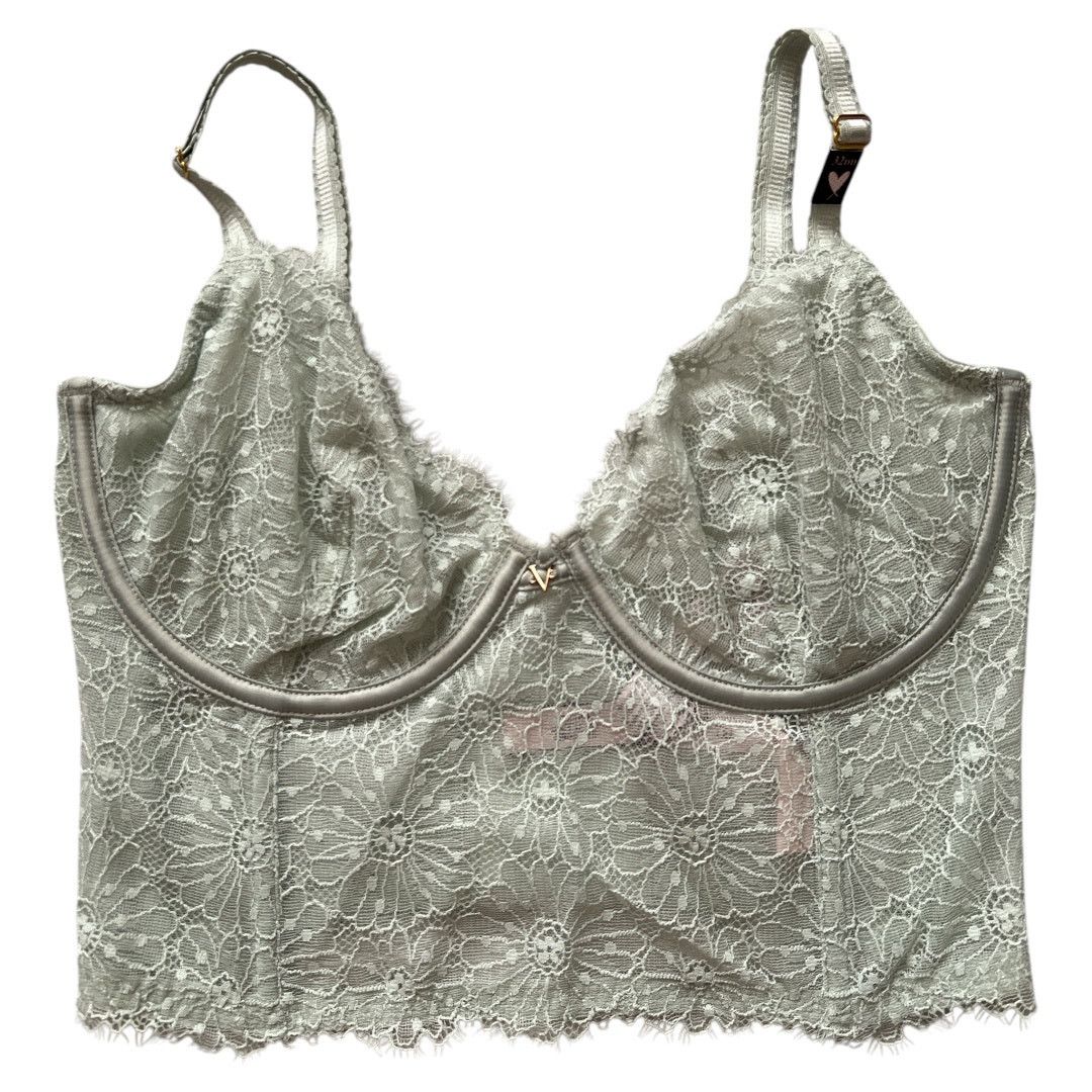 Victoria's Secret Victoria's Secret Lace Unlined Long Line Demi Bra, 32DD Size ONE SIZE - 1 Thumbnail