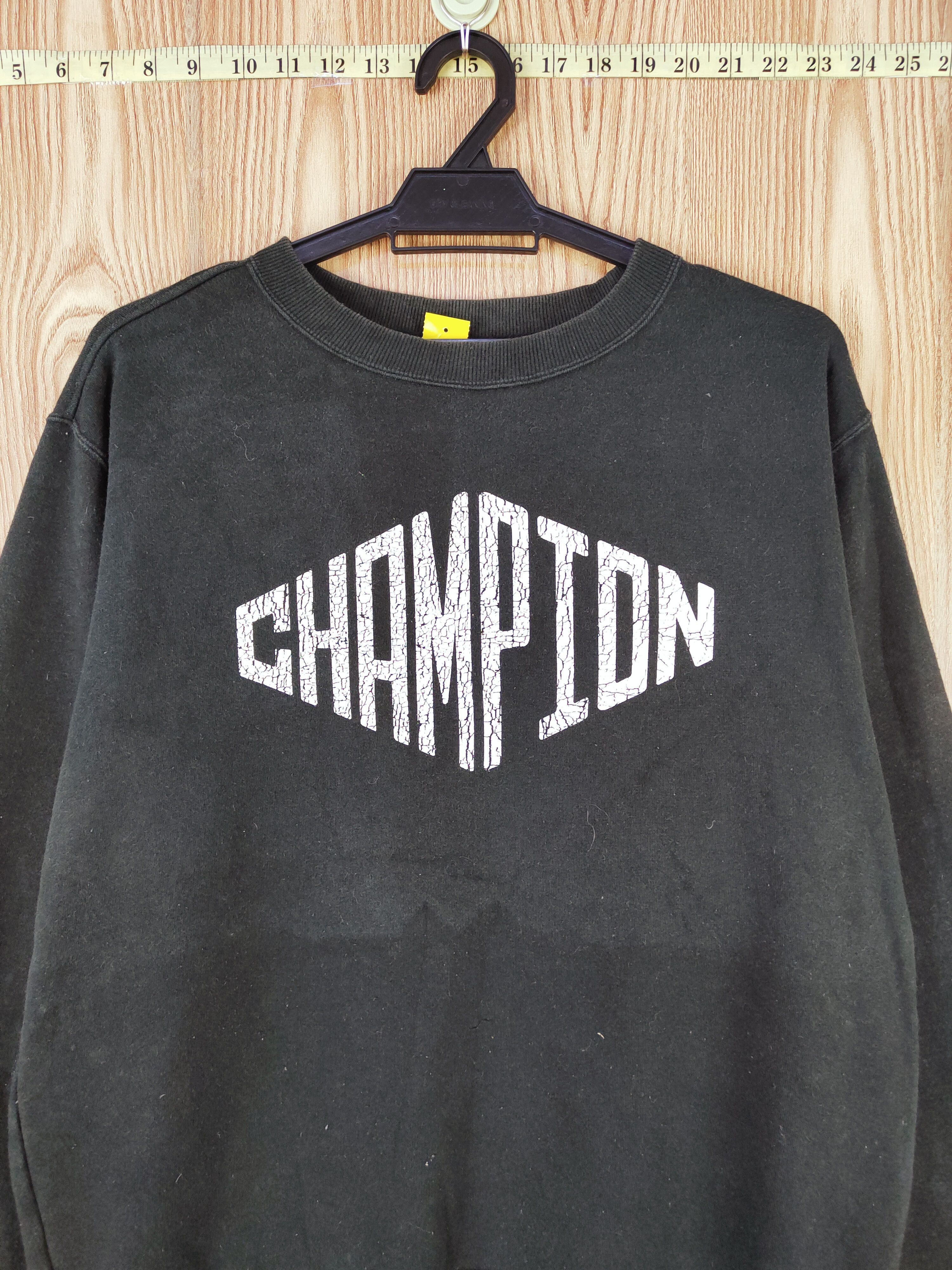 Champion × Vintage Champion Black Faded Sweatshirts #W255 Size US L / EU 52-54 / 3 - 2 Thumbnail