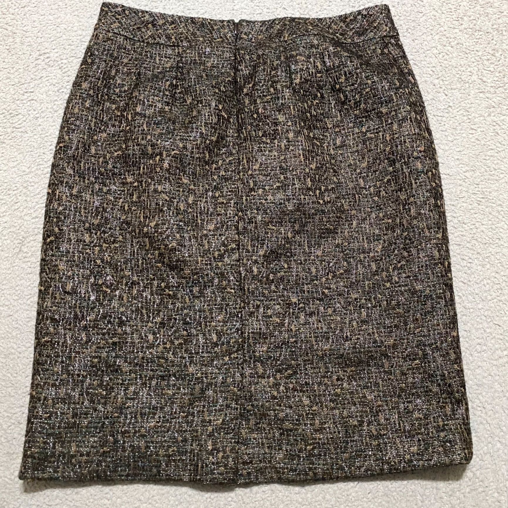 Talbots Talbots Skirt Brown Tweed Pencil Knee Length Lined 10 Womens Size 32" / US 10 / IT 46 - 2 Thumbnail