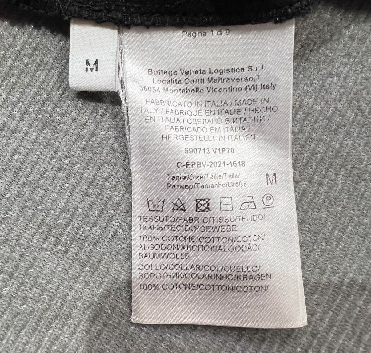 Bottega Veneta Bottega Veneta Black Short Sleeve T-Shirt Size US M / EU 48-50 / 2 - 4 Thumbnail