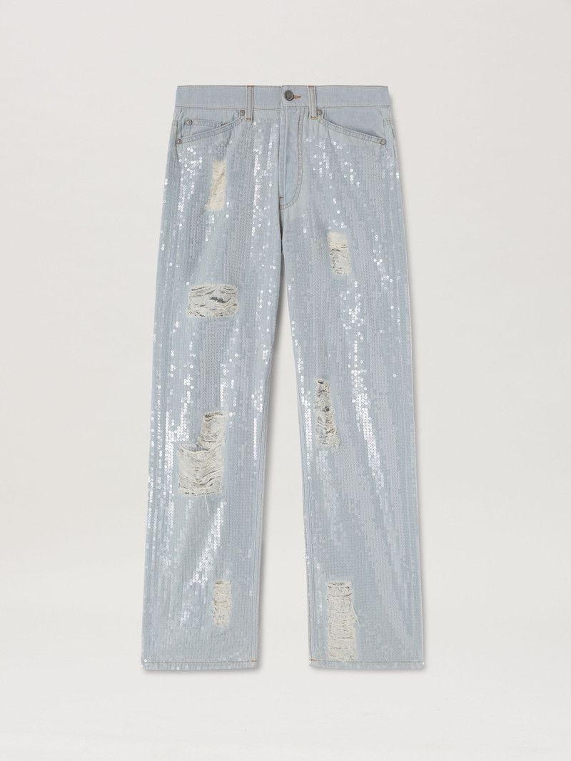 Palm Angels o1y1125 Denim Pant in Light Blue Size 26" / US 2 / IT 38 - 1 Thumbnail