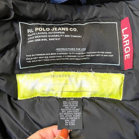 Polo Ralph Lauren Vintage 90s Polo Ralph Lauren Down Puffer Coat - Large Size US L / EU 52-54 / 3 - 9 Thumbnail