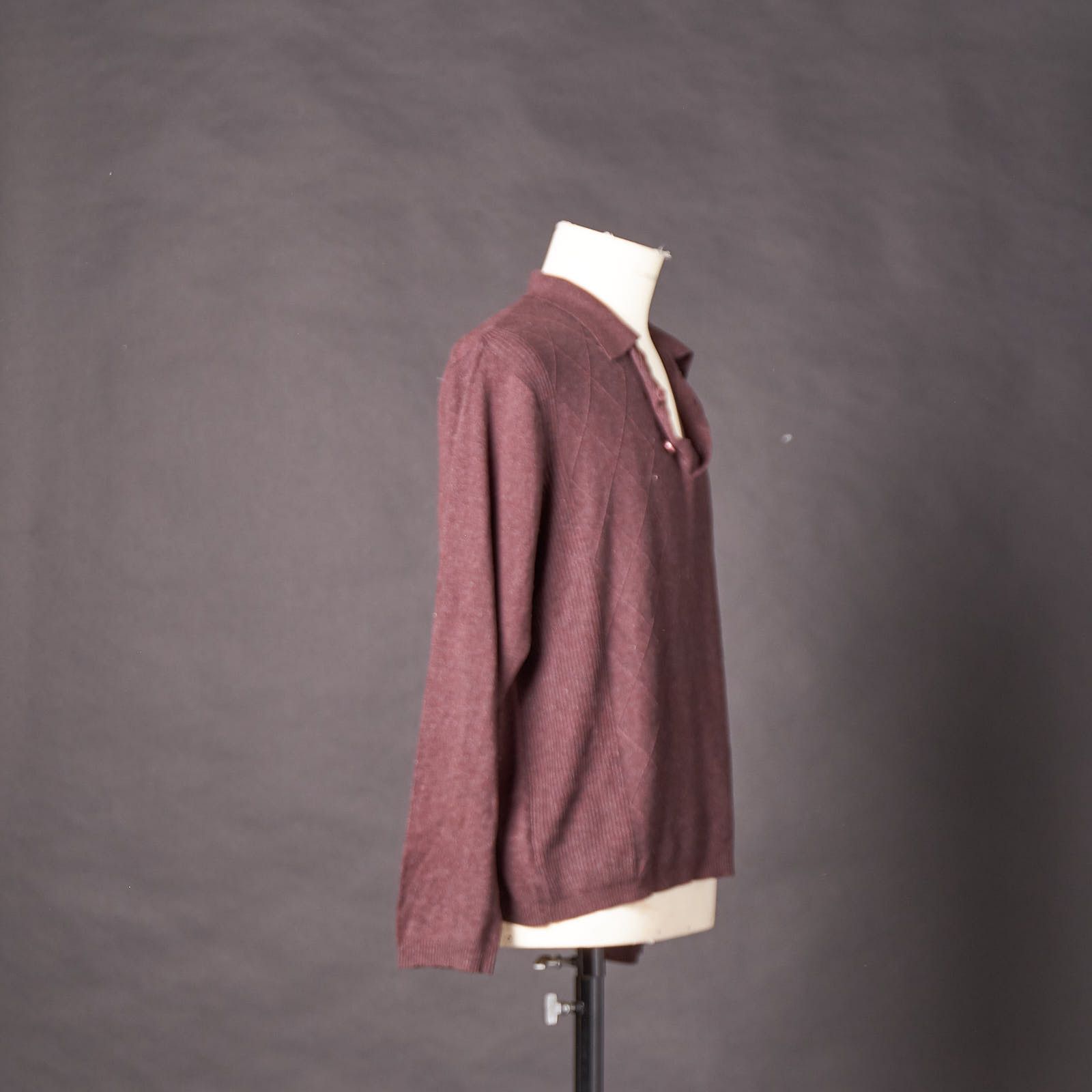 Perry Ellis Y2K Perry Ellis Polo Sweater Redish Brown Pull Over Size US L / EU 52-54 / 3 - 4 Thumbnail