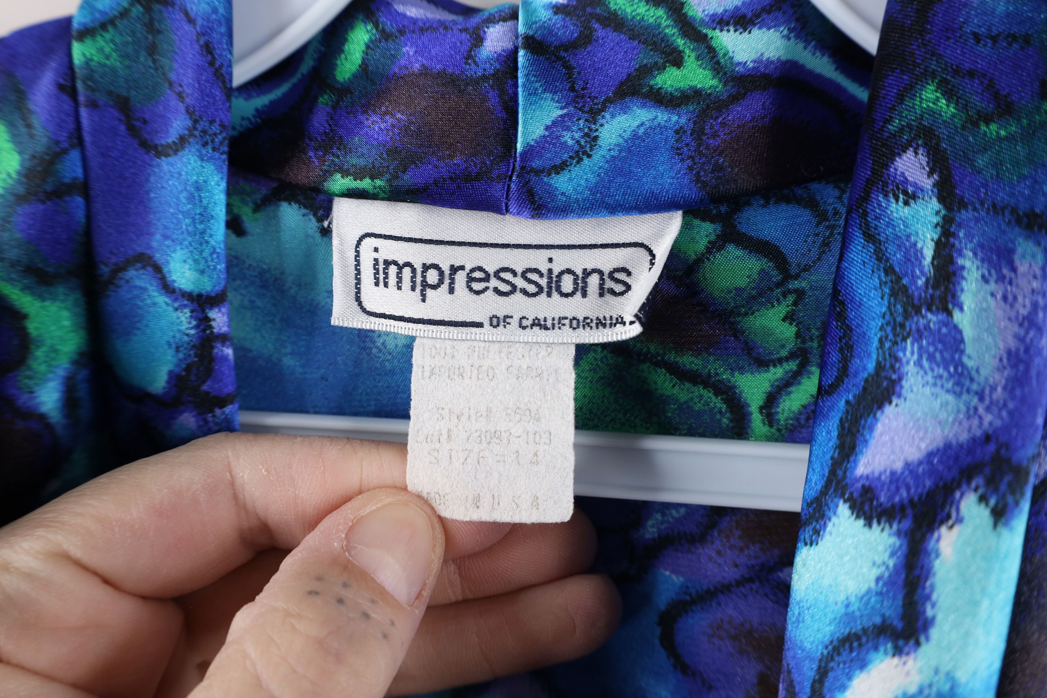 Vintage Vintage 90s Streetwear Flower Blazer Button Shirt USA Size XL / US 12-14 / IT 48-50 - 8 Thumbnail